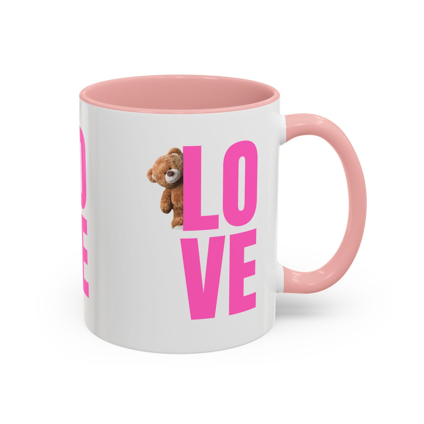 Cute Teddy Bear Love Mug - 11oz & 15oz Accent Coffee Cup