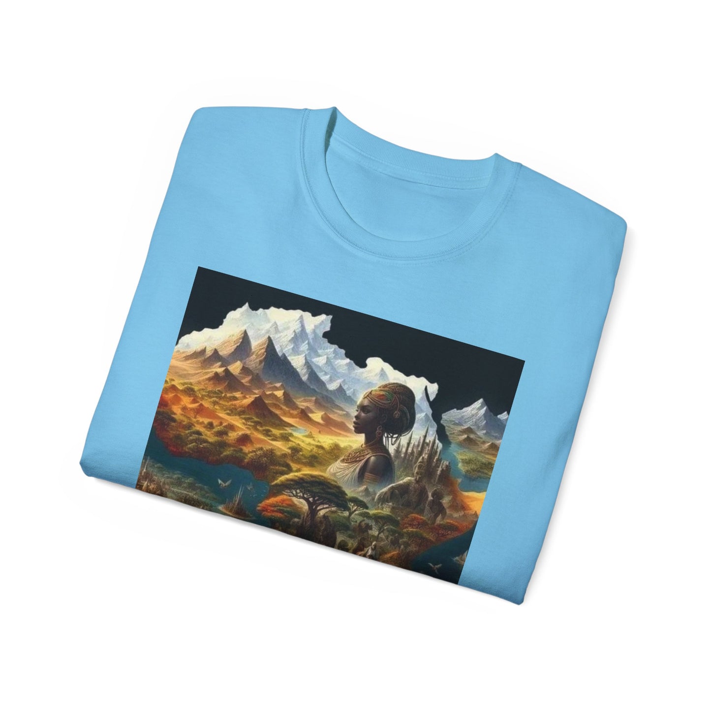 Dreamy Landscape Tee, Artistic Cotton T-Shirt, Nature Lovers Gift, Adventure Apparel, Gift for Travelers, Unique Graphic Tee