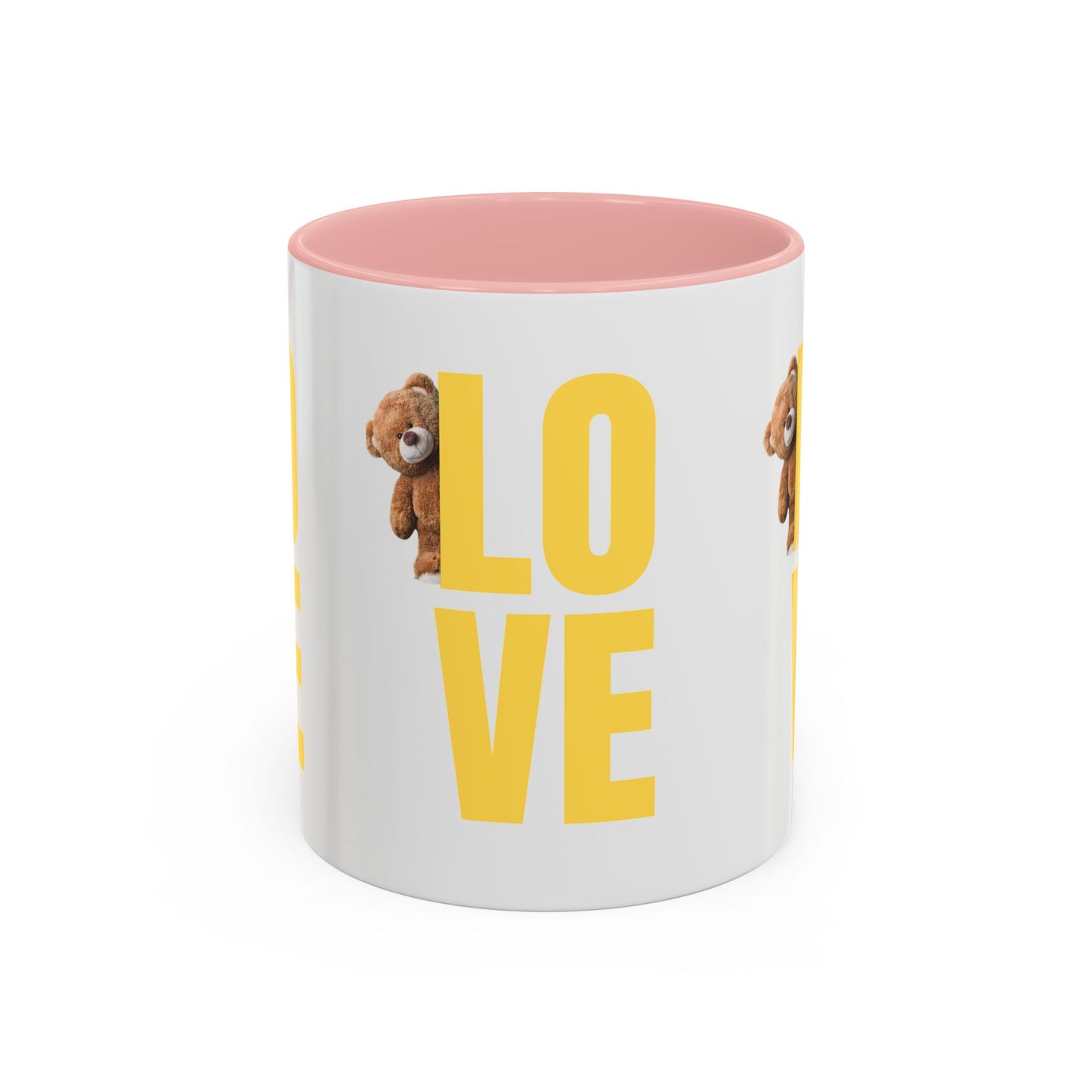 Love Bear Accent Coffee Mug - Perfect for Gifting on Holidays and Celebrations