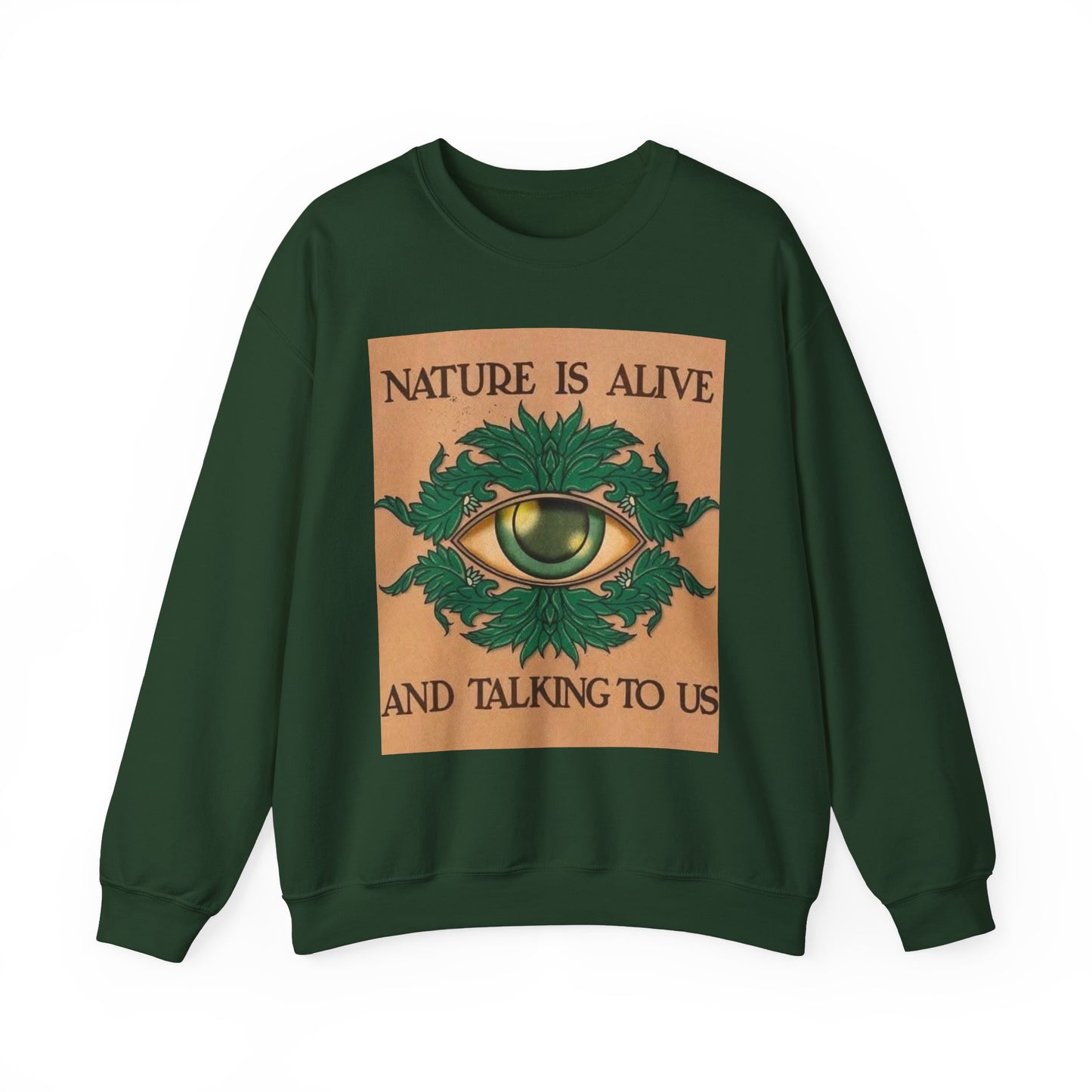 Nature Talk Crewneck Sweatshirt - Outdoor Lover, Earth Day Gift, Wilderness Apparel, Hiking Top, Eco-Friendly Jumper