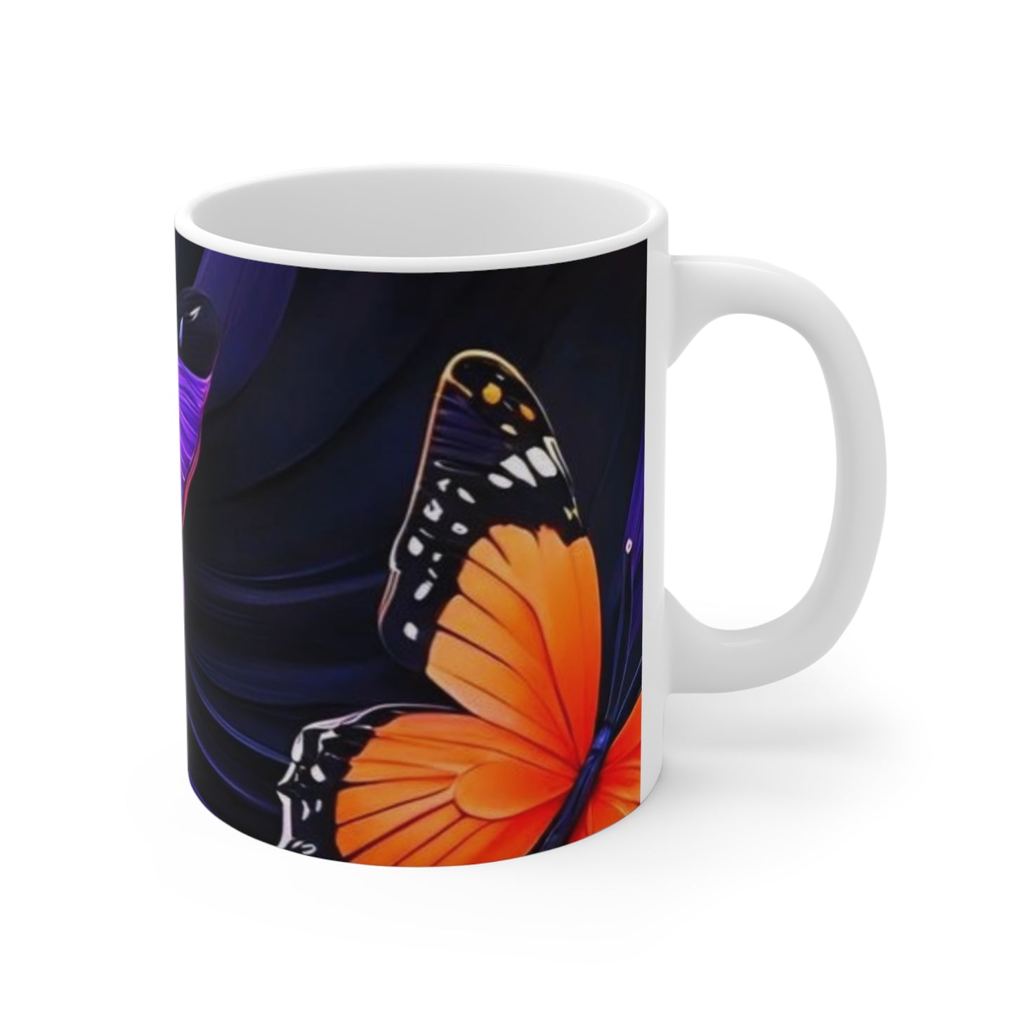 Colorful Butterfly Ceramic Mug - 11oz/15oz/20oz - Perfect for Nature Lovers