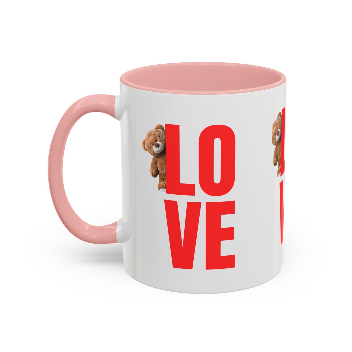 Personalized Love Teddy Bear Coffee Mug - Perfect Gift for Valentine's Day & Special Occasions