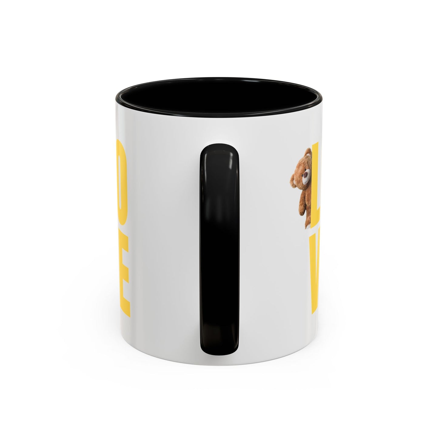 Love Bear Accent Coffee Mug - Perfect for Gifting on Holidays and Celebrations