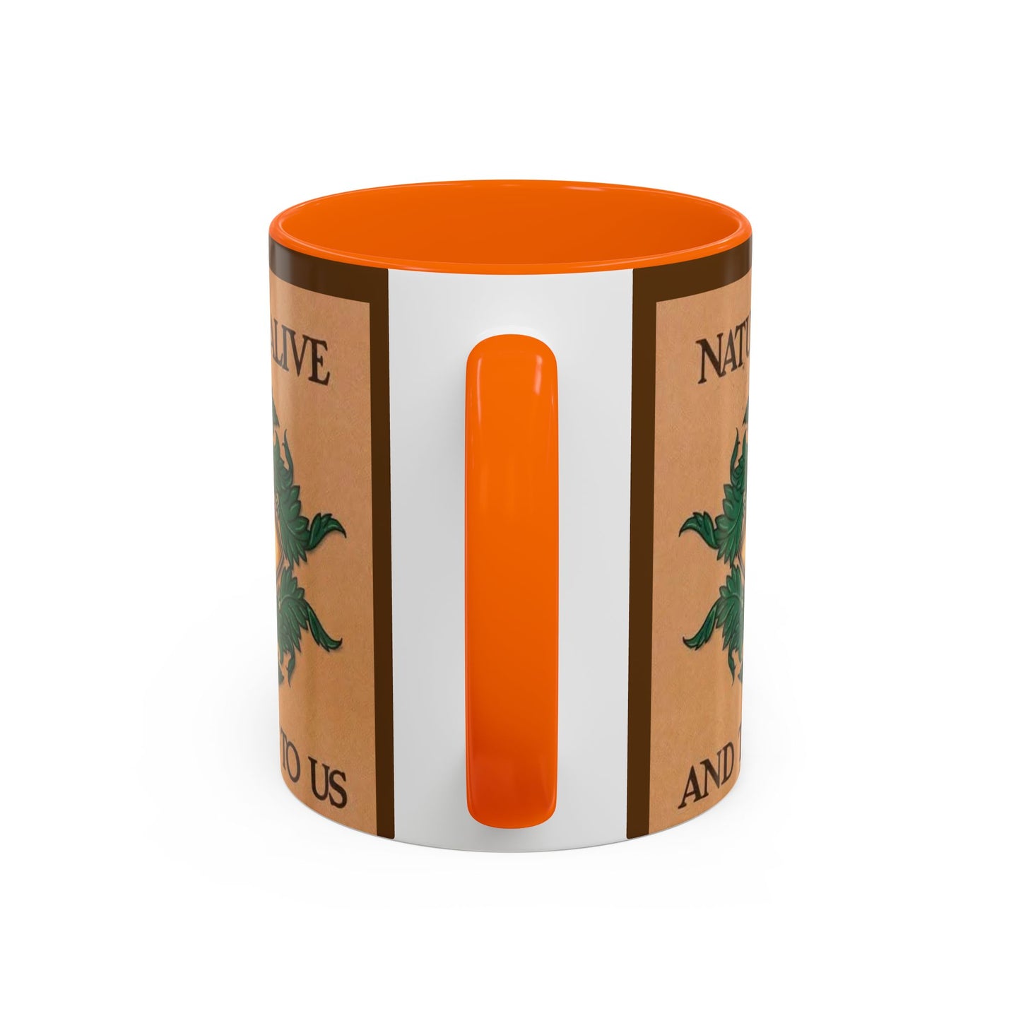 Nature-Inspired Accent Coffee Mug, Eco-Friendly Gift, Eye-Catching Design, Perfect for Nature Lovers, Meditation, Self-Care