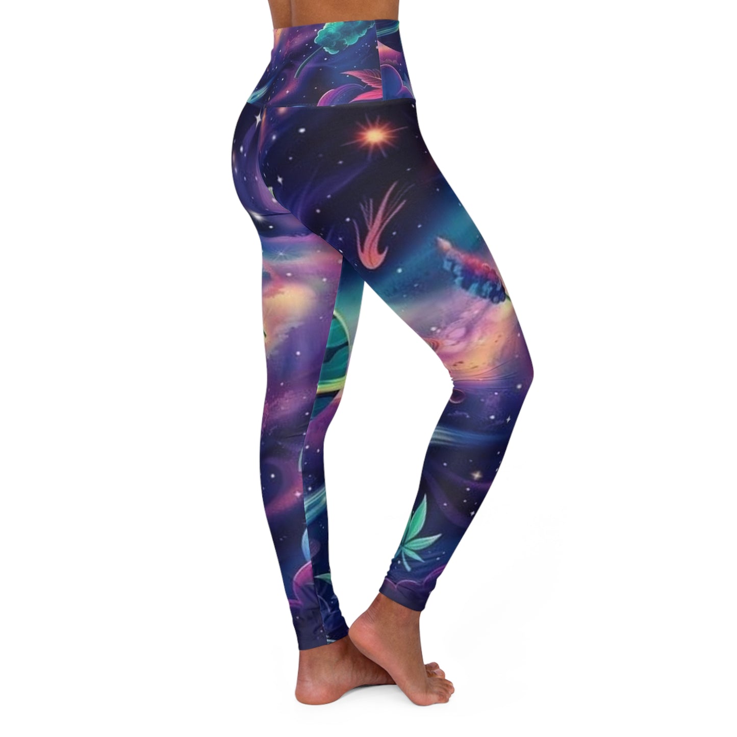 High Waisted Yoga Leggings (AOP)