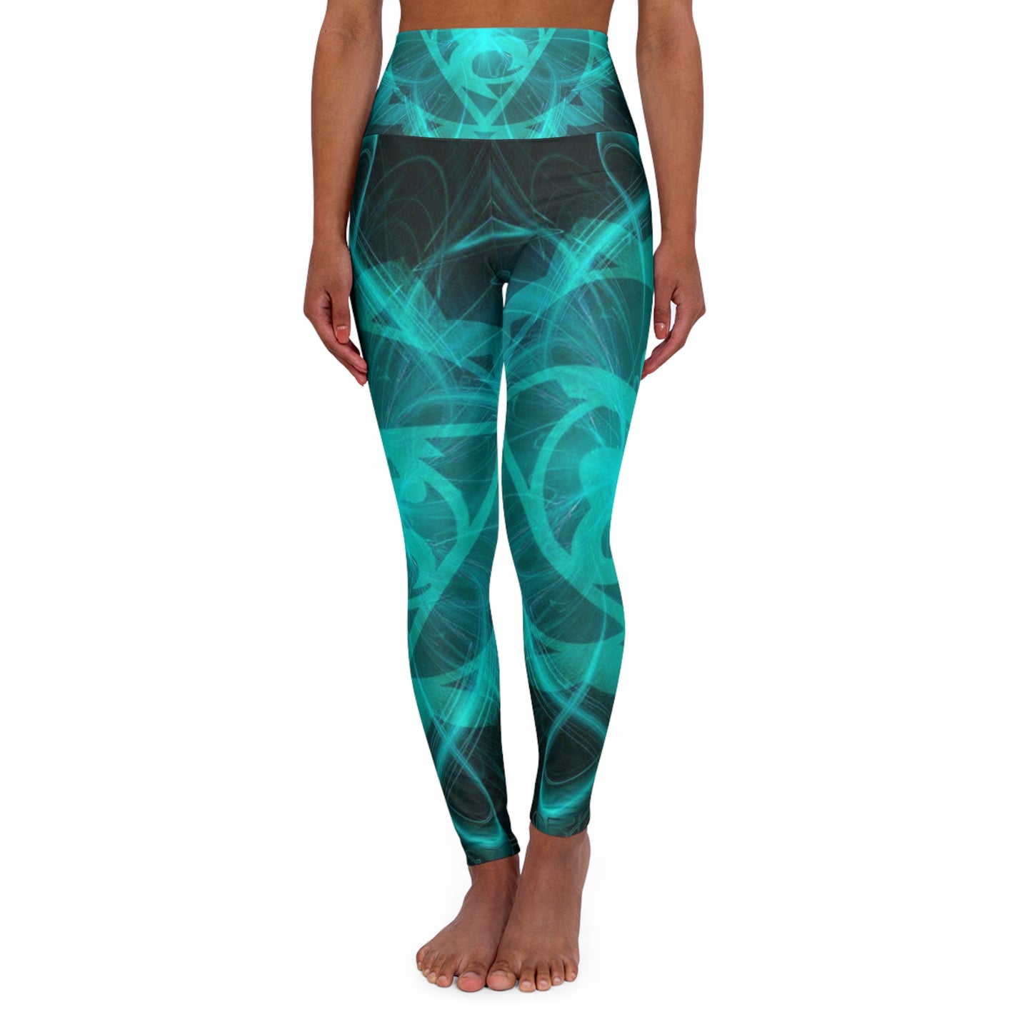 High Waisted Yoga Leggings (AOP)