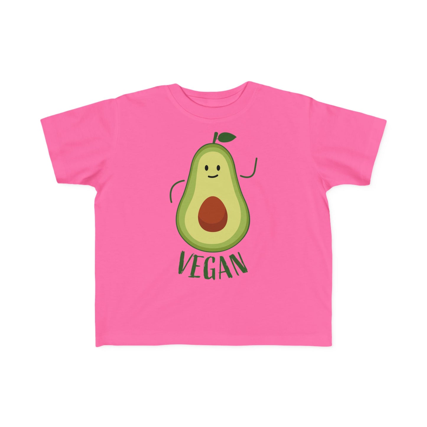 Cute Vegan Toddler Tee, Playful Avocado Shirt, Kid's Eco-Friendly T-Shirt, Gift for Vegan Families, Fun Everyday Wear