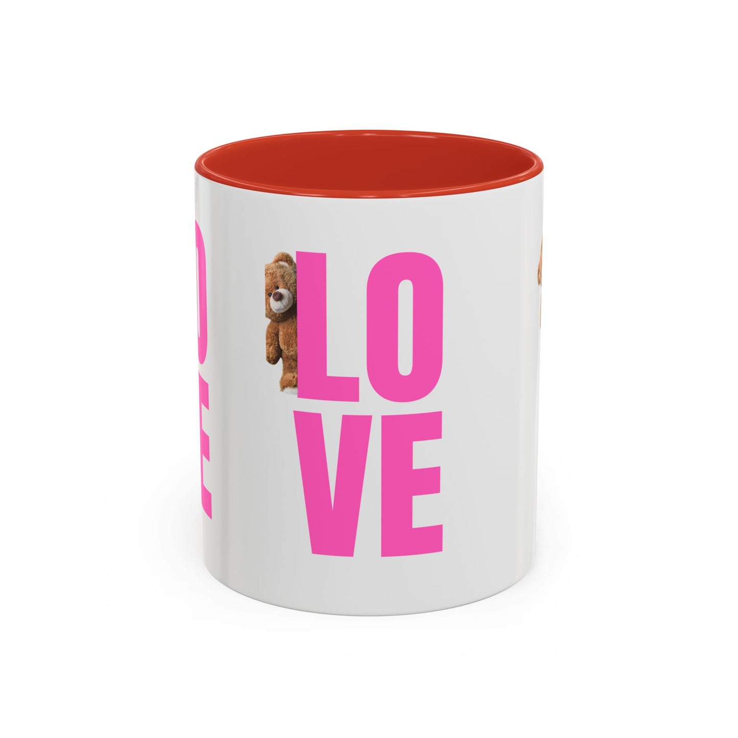 Cute Teddy Bear Love Mug - 11oz & 15oz Accent Coffee Cup