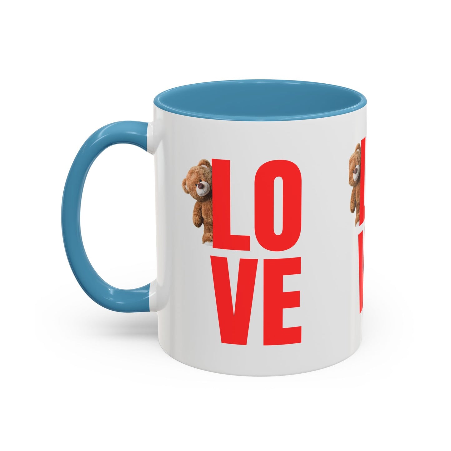 Personalized Love Teddy Bear Coffee Mug - Perfect Gift for Valentine's Day & Special Occasions