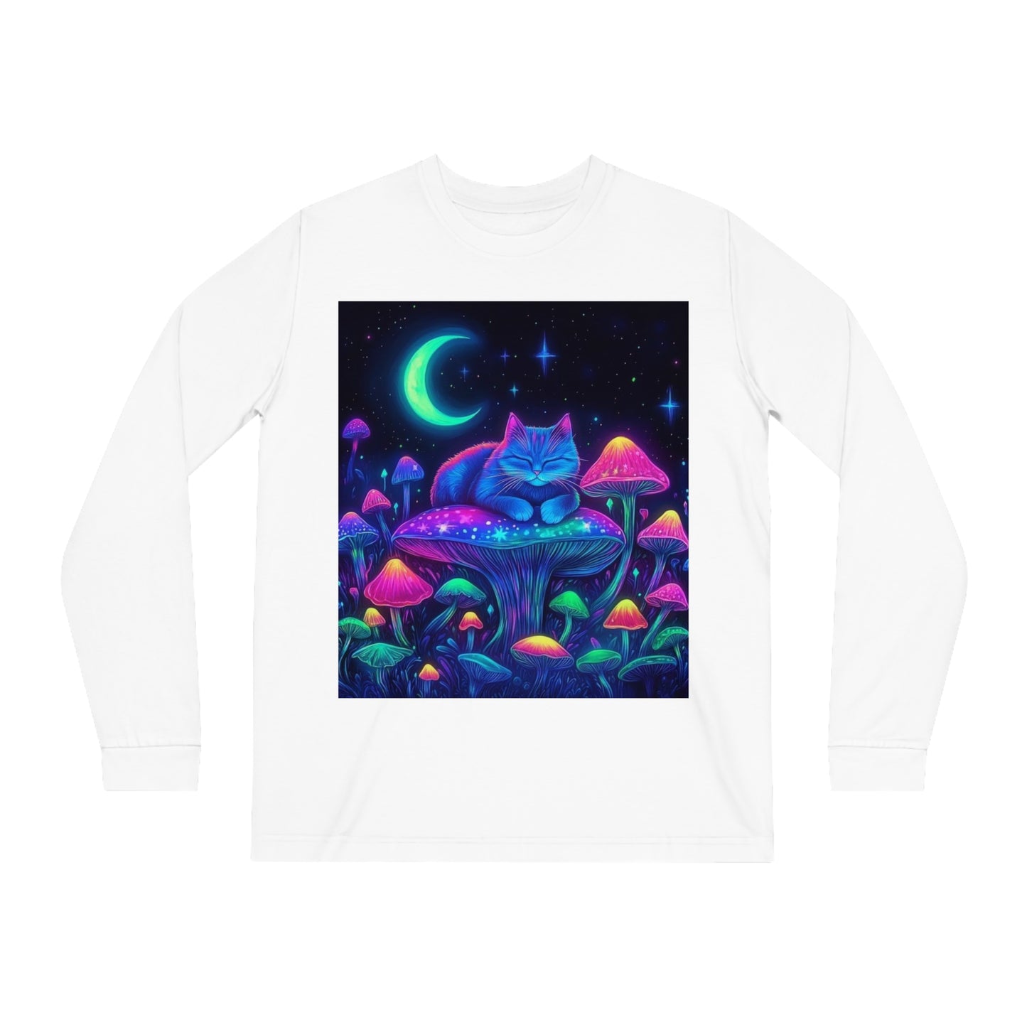 Cosmic Cat Long Sleeve Tee - Organic & Unique Design