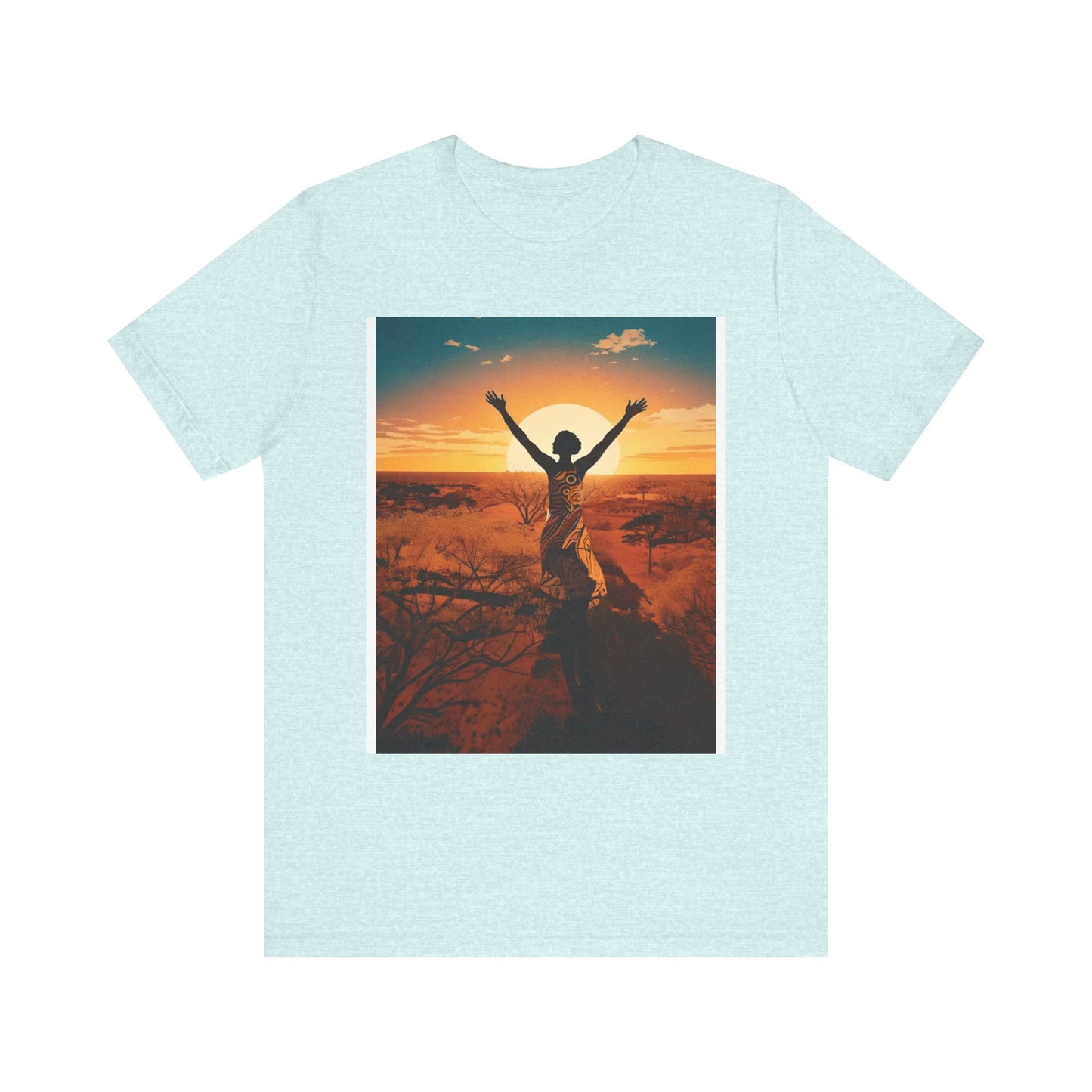 Sunset Freedom Unisex Tee - Inspirational Tee, Gift for Nature Lovers, Relaxed Fit T-Shirt, Motivational Apparel, Travel Inspired