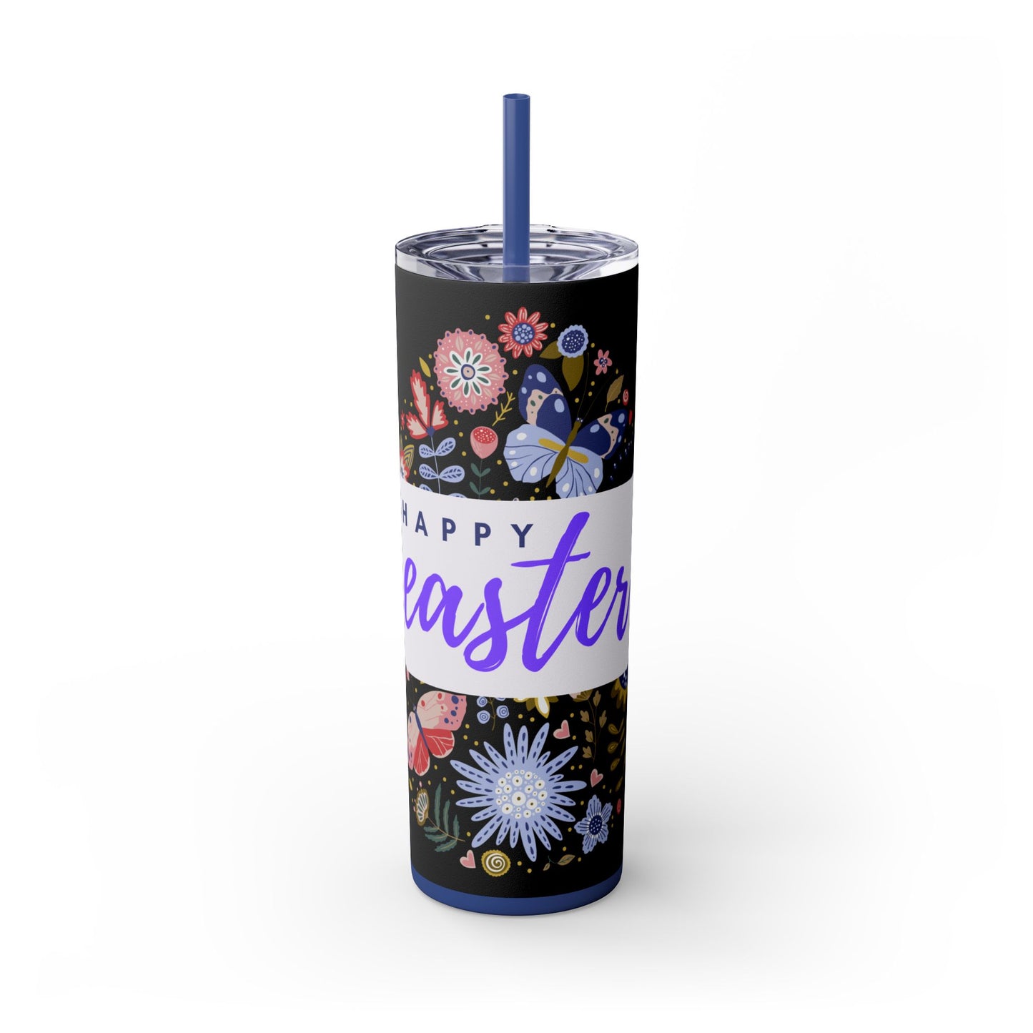 Skinny Tumbler with Straw, 20oz easter