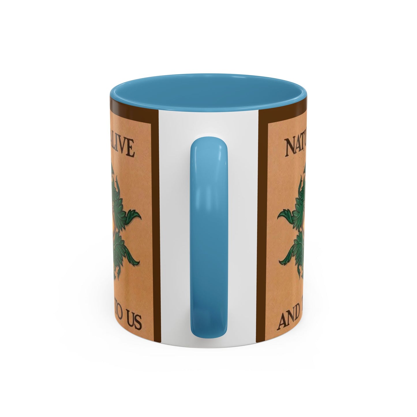 Nature-Inspired Accent Coffee Mug, Eco-Friendly Gift, Eye-Catching Design, Perfect for Nature Lovers, Meditation, Self-Care