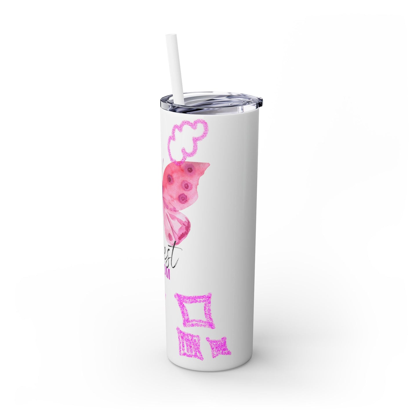 Skinny Tumbler with Straw, 20oz