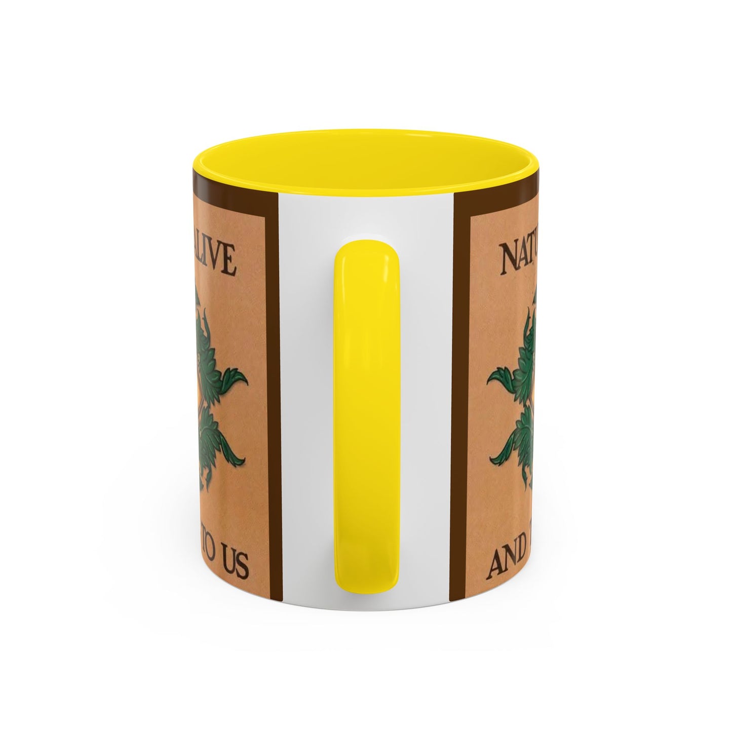 Nature-Inspired Accent Coffee Mug, Eco-Friendly Gift, Eye-Catching Design, Perfect for Nature Lovers, Meditation, Self-Care