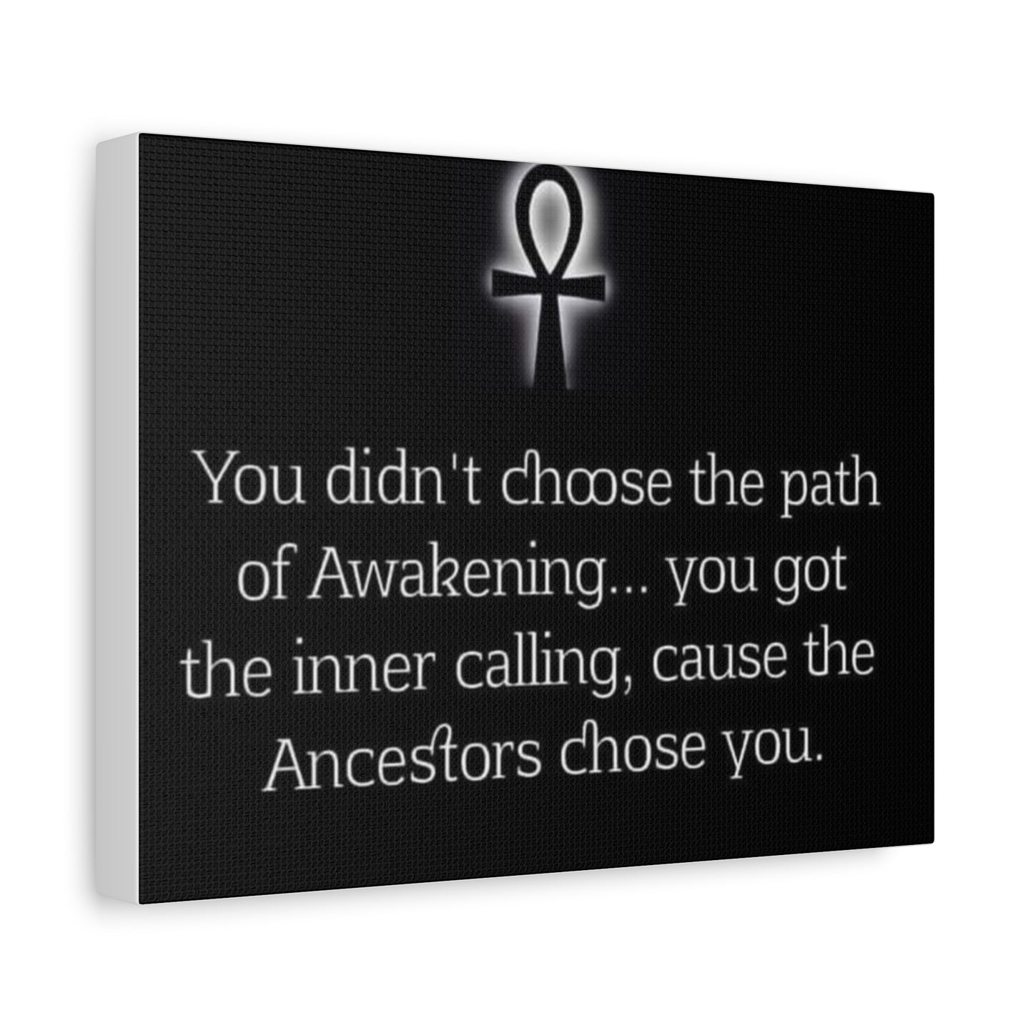 Inspirational Ankh Canvas Print, Motivational Wall Art, Spiritual Decor, Home Office Decoration, Gift for Awakening Journeys, Inner Calling