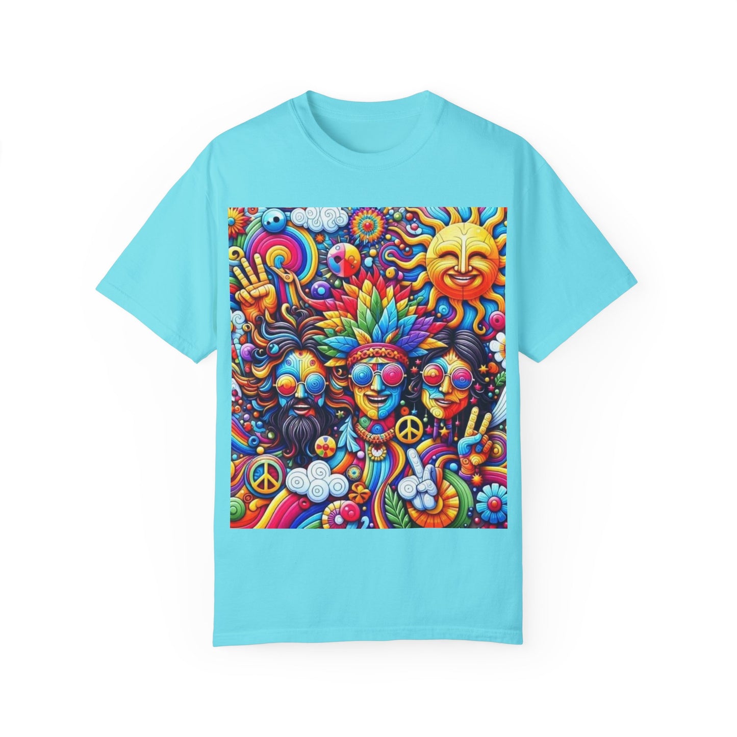 Vibrant Psychedelic Peace T-Shirt - Groovy Unisex Graphic Tee