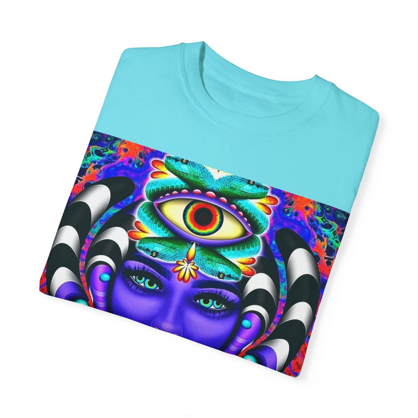 Psychedelic Goddess Unisex T-Shirt - Colorful Spiritual Art Tee