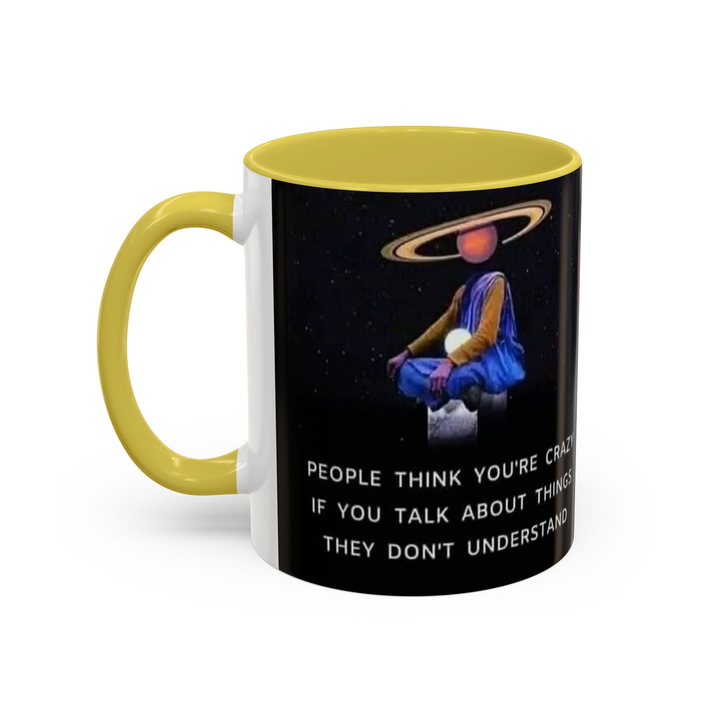 Cosmic Quote Mug | Unique Inspirational Coffee Cup, Gift for Science Lovers, Office Humor, Fun Ceramic Drinkware, Geeky Present