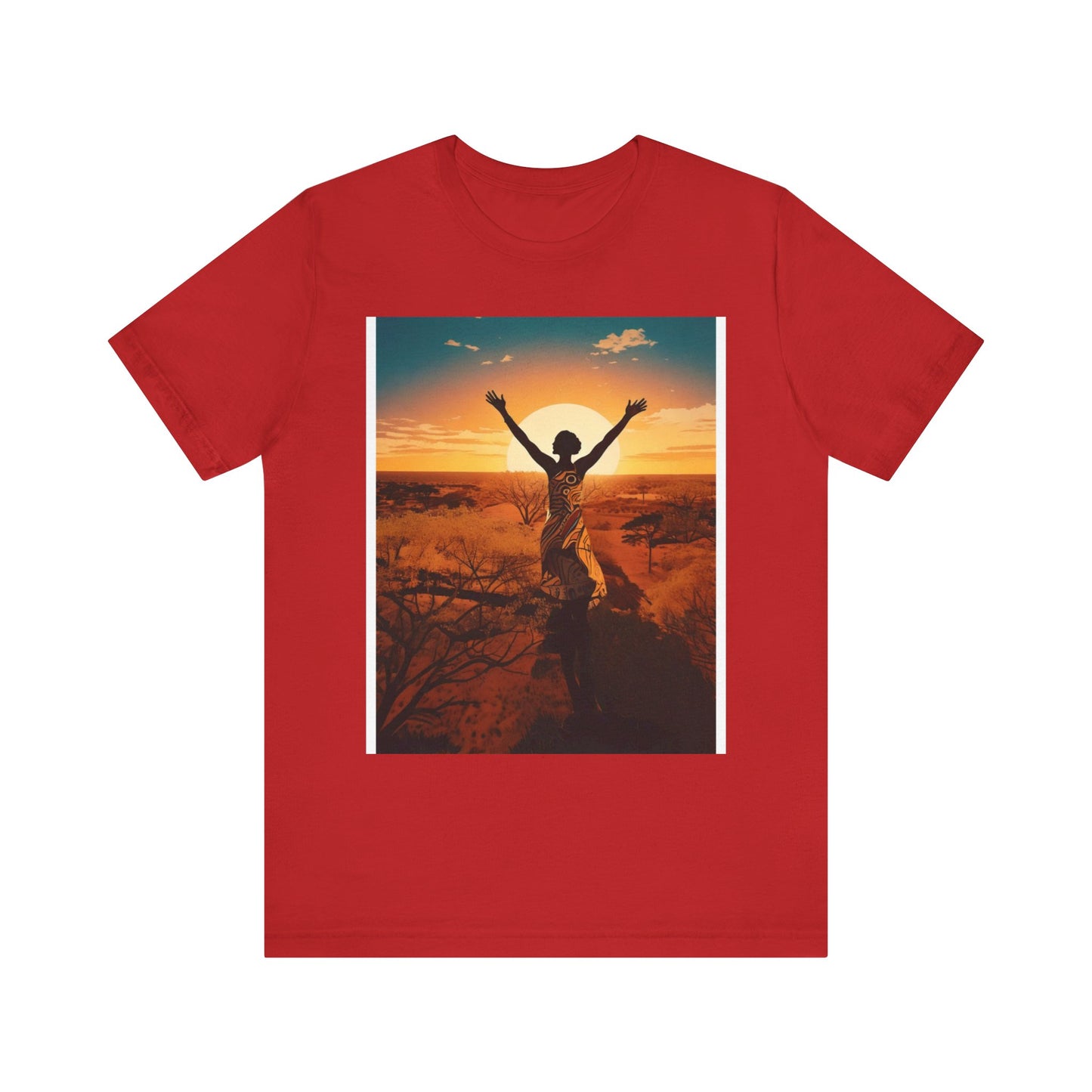 Sunset Freedom Unisex Tee - Inspirational Tee, Gift for Nature Lovers, Relaxed Fit T-Shirt, Motivational Apparel, Travel Inspired