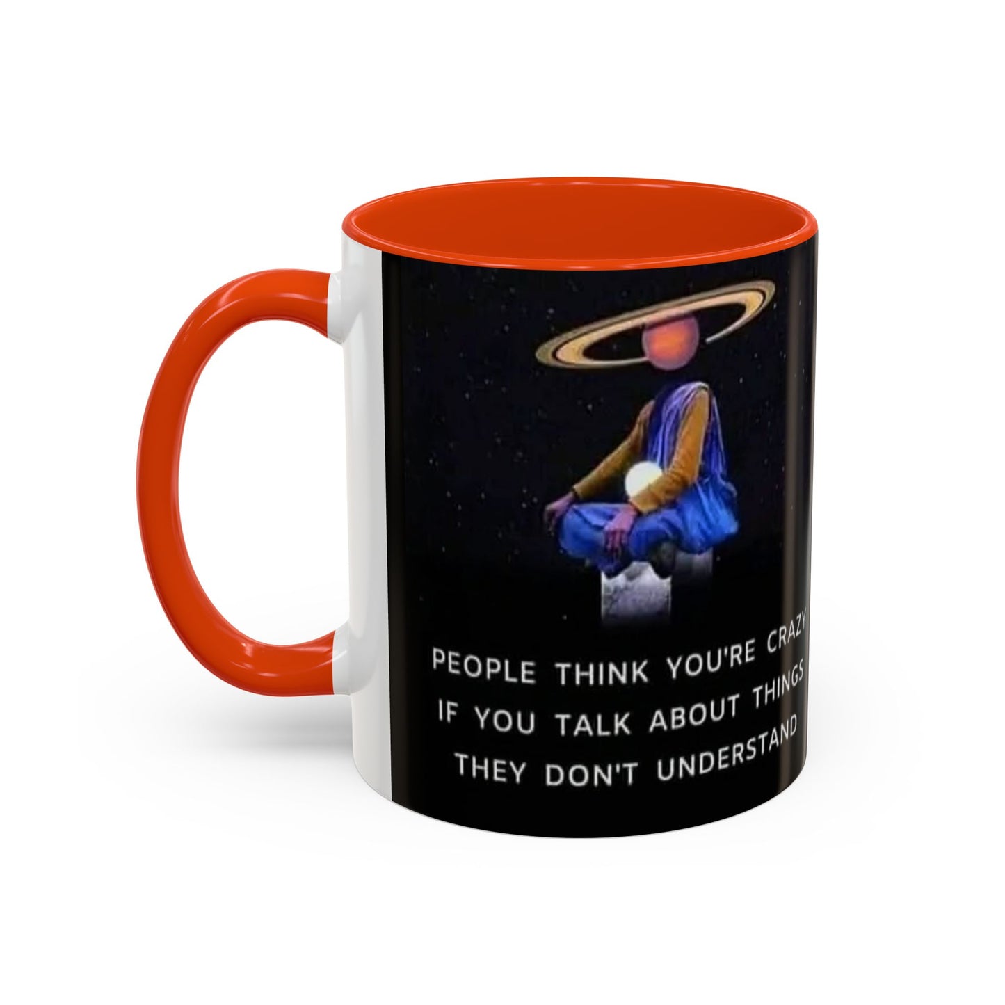 Cosmic Quote Mug | Unique Inspirational Coffee Cup, Gift for Science Lovers, Office Humor, Fun Ceramic Drinkware, Geeky Present