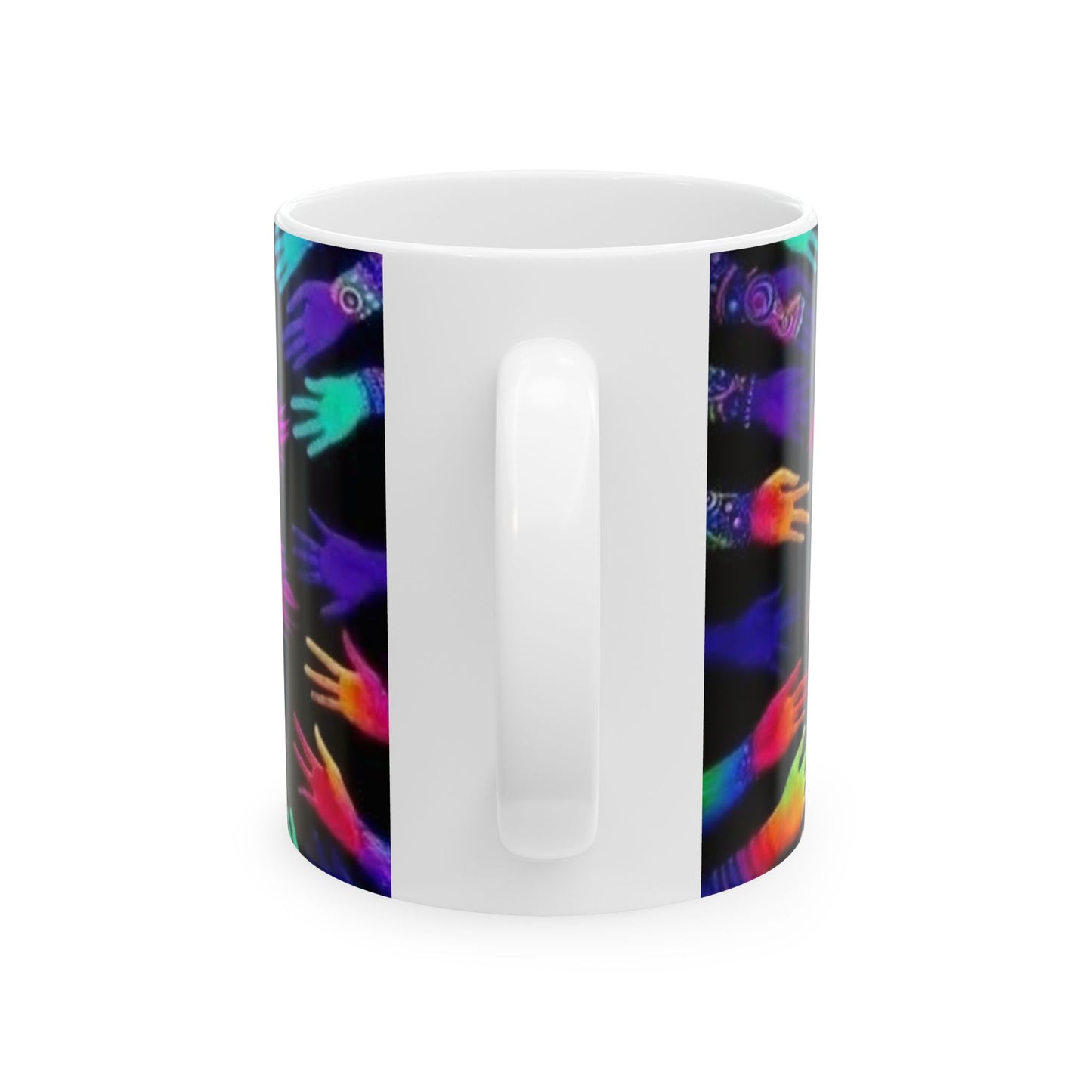 Colorful Peace & Unity Ceramic Mug - 11oz & 15oz