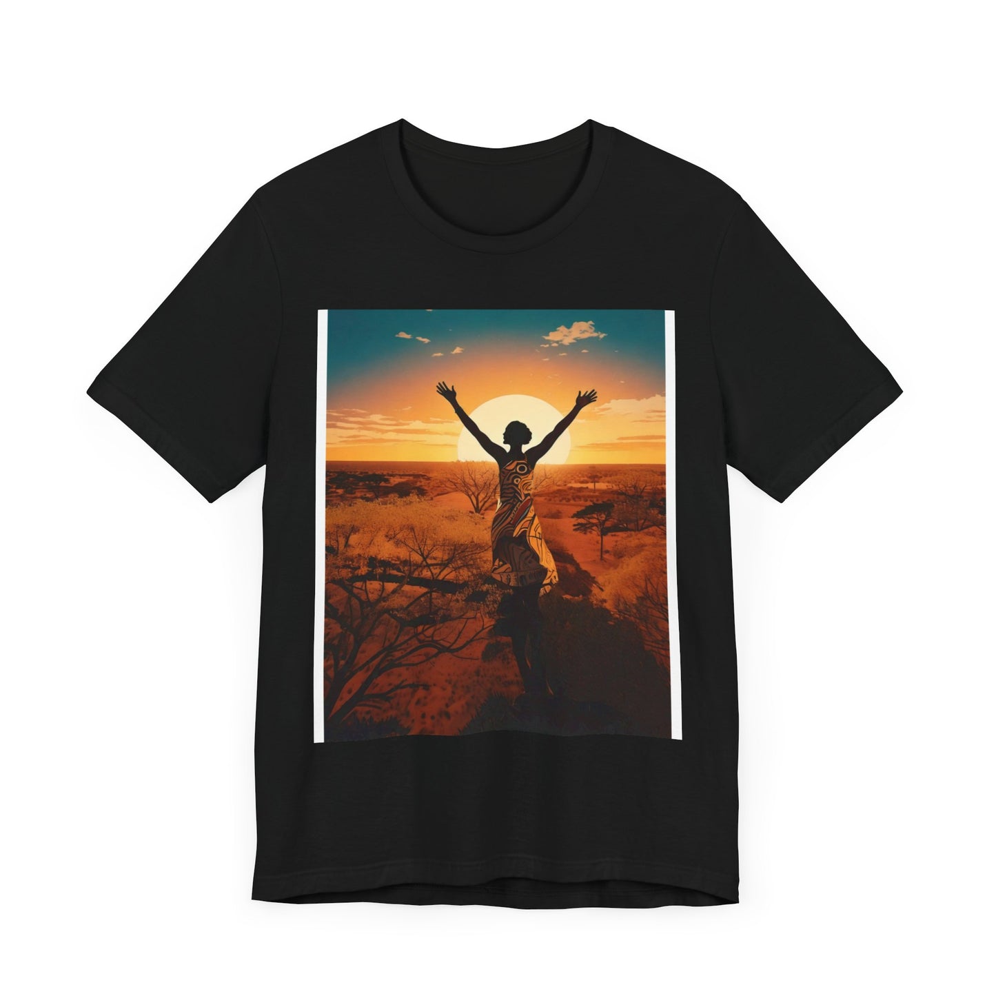 Sunset Freedom Unisex Tee - Inspirational Tee, Gift for Nature Lovers, Relaxed Fit T-Shirt, Motivational Apparel, Travel Inspired