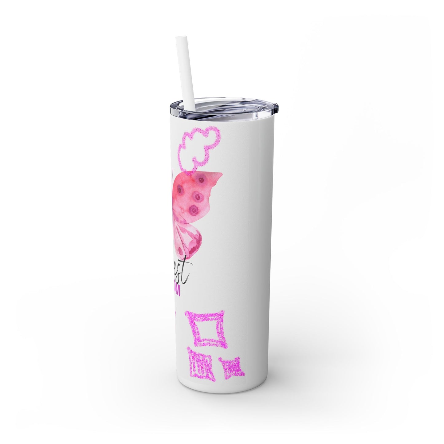 Skinny Tumbler with Straw, 20oz