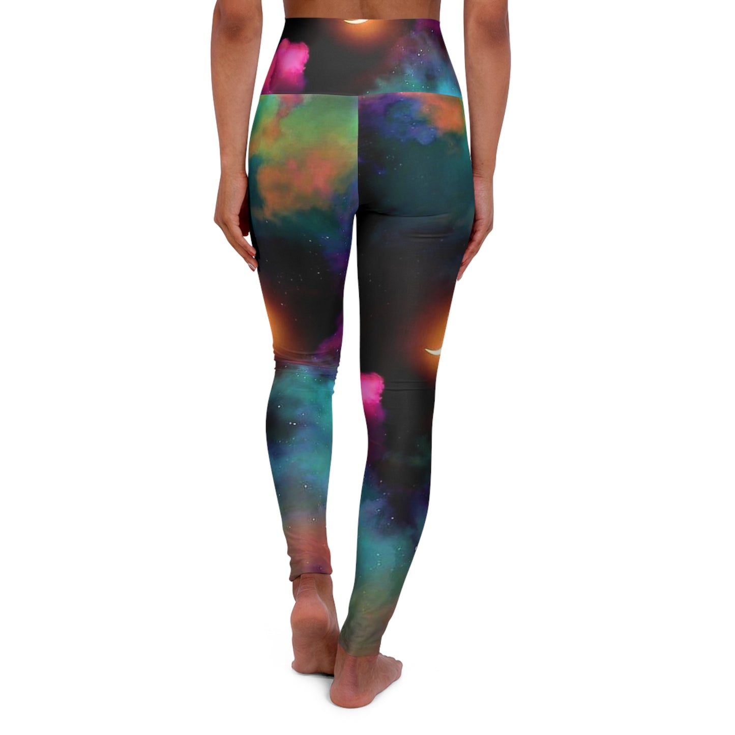 Galaxy Print High Waisted Yoga Leggings - Comfortable Activewear for Yoga & Fitness