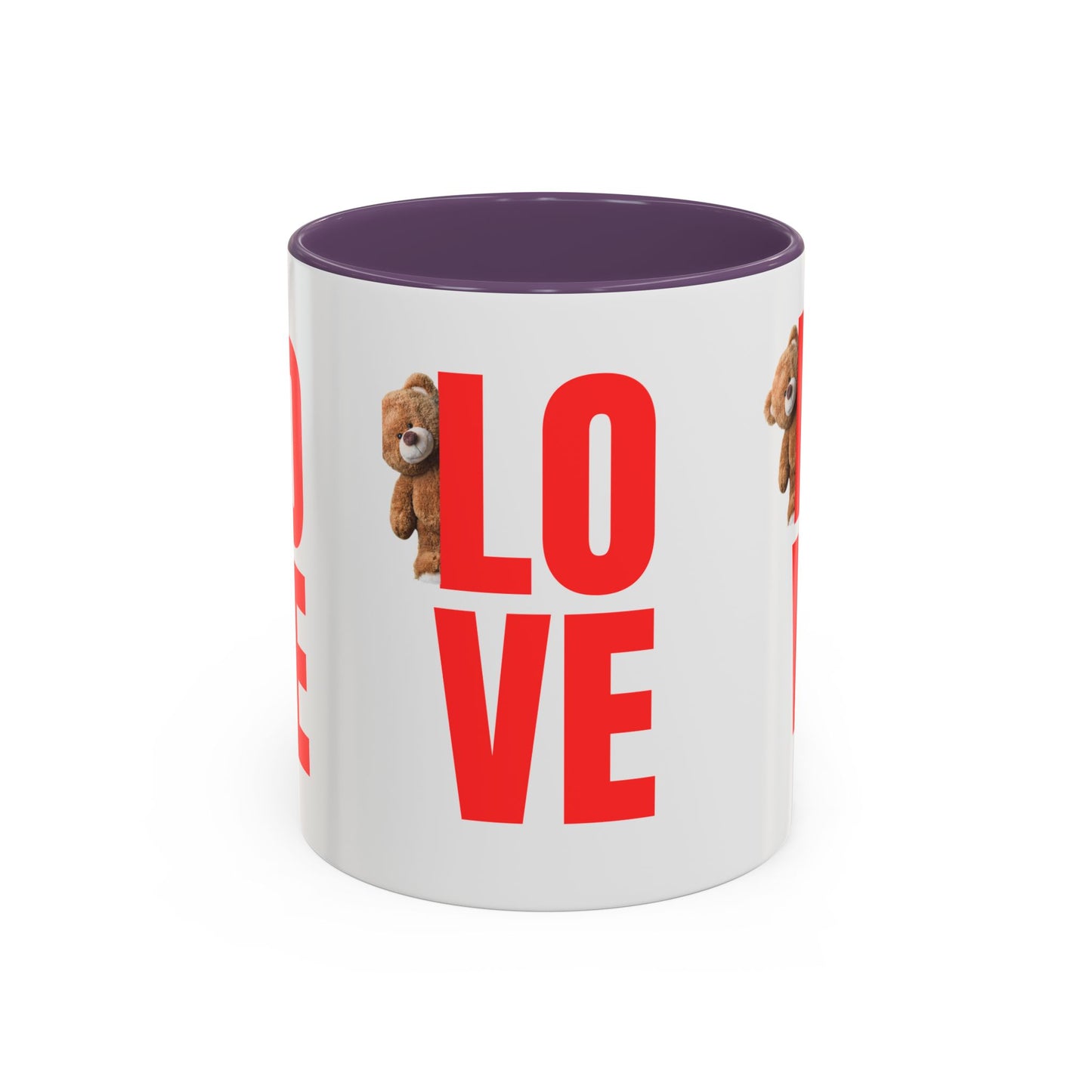 Personalized Love Teddy Bear Coffee Mug - Perfect Gift for Valentine's Day & Special Occasions