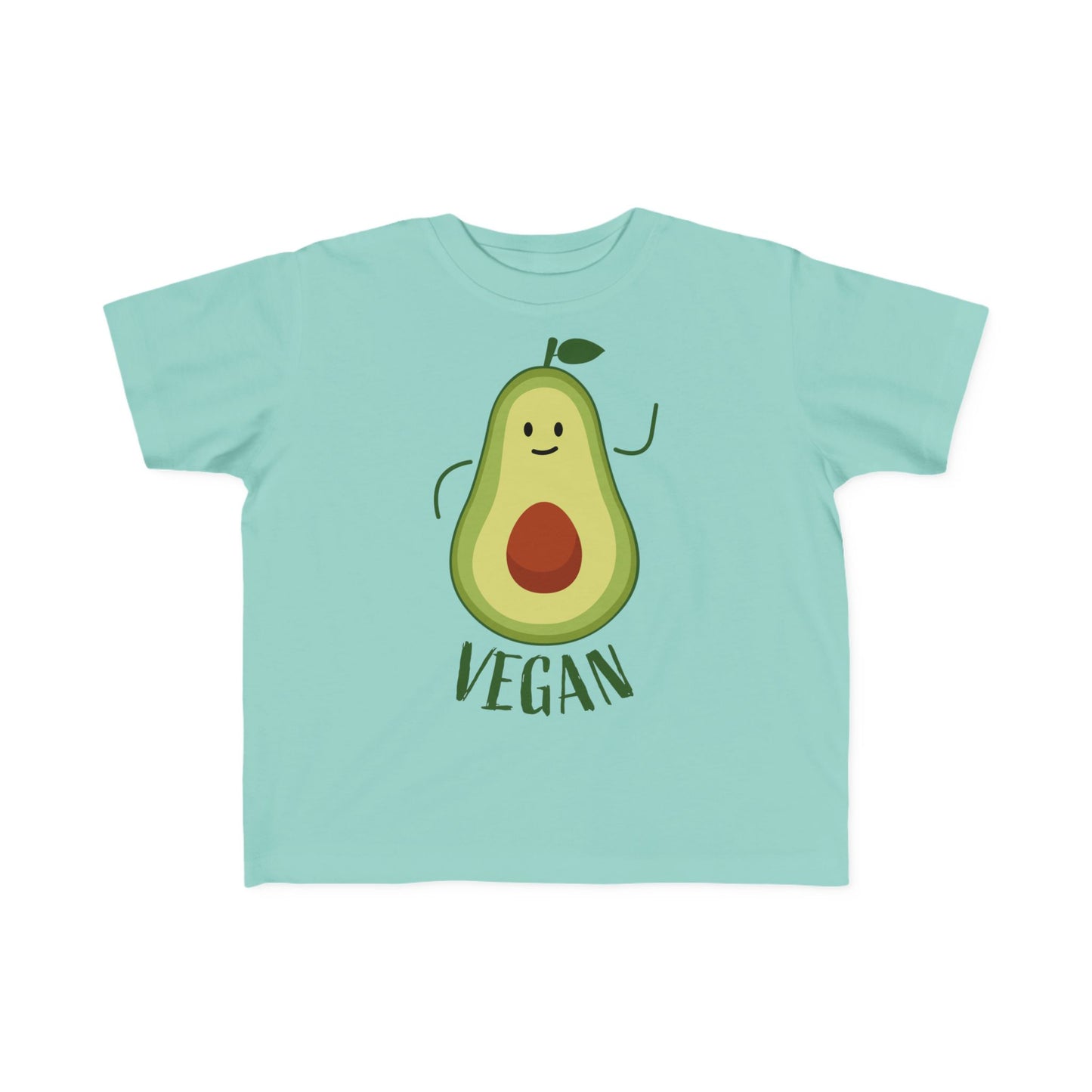 Cute Vegan Toddler Tee, Playful Avocado Shirt, Kid's Eco-Friendly T-Shirt, Gift for Vegan Families, Fun Everyday Wear