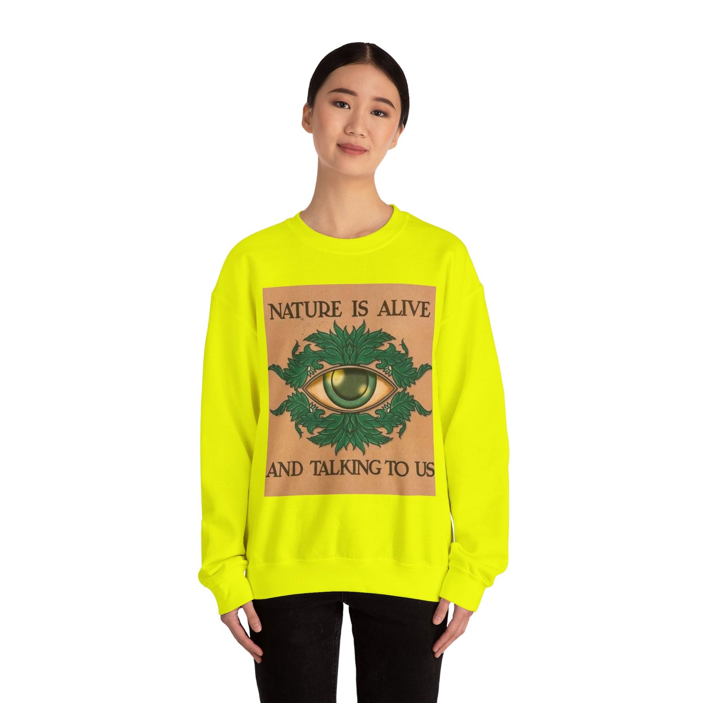 Nature Talk Crewneck Sweatshirt - Outdoor Lover, Earth Day Gift, Wilderness Apparel, Hiking Top, Eco-Friendly Jumper