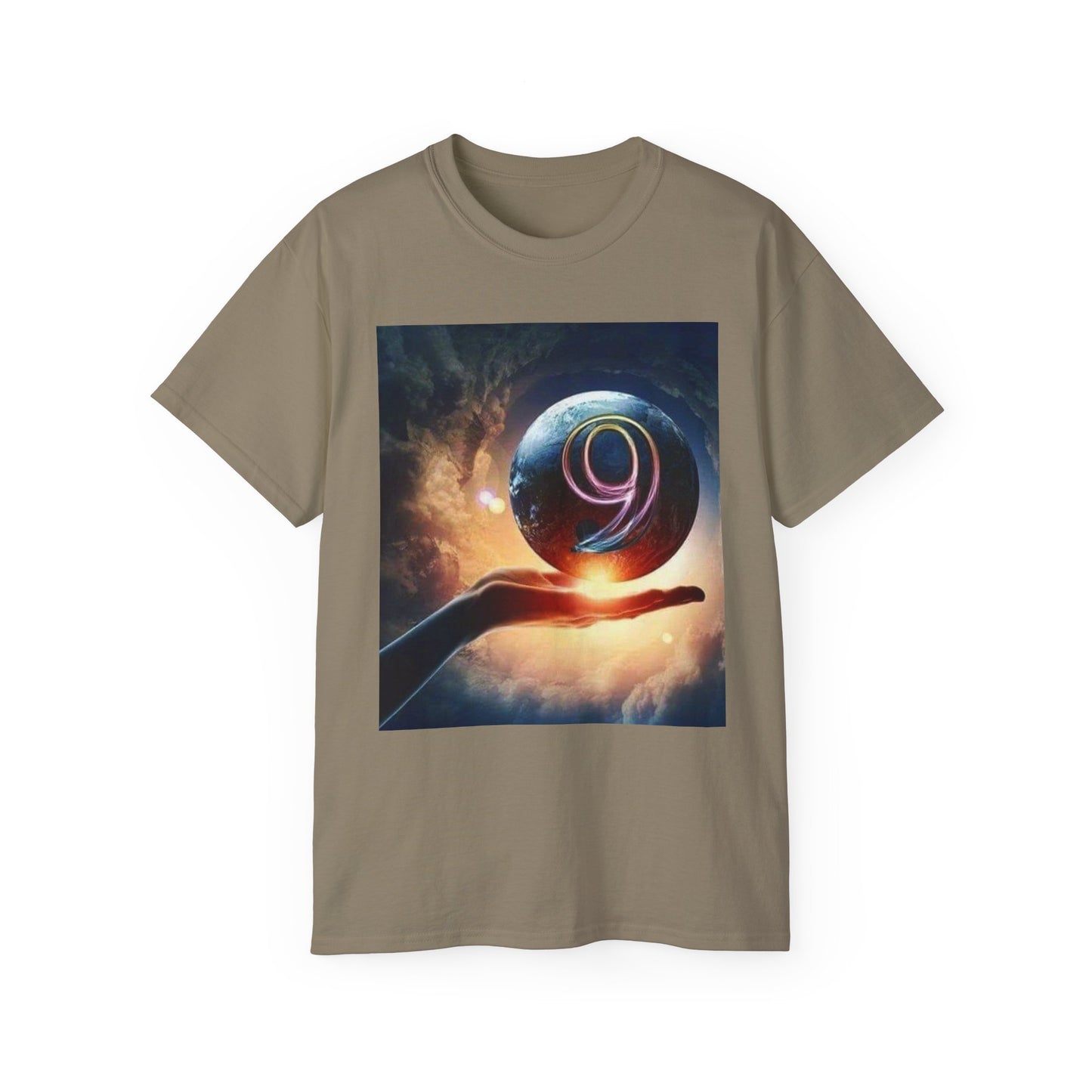 Cosmic 9 Graphic Tee, Unisex Earth Universe Cotton Shirt, Perfect for Space Lovers, Gift for Birthdays, Casual Wear, Sci-Fi Apparel