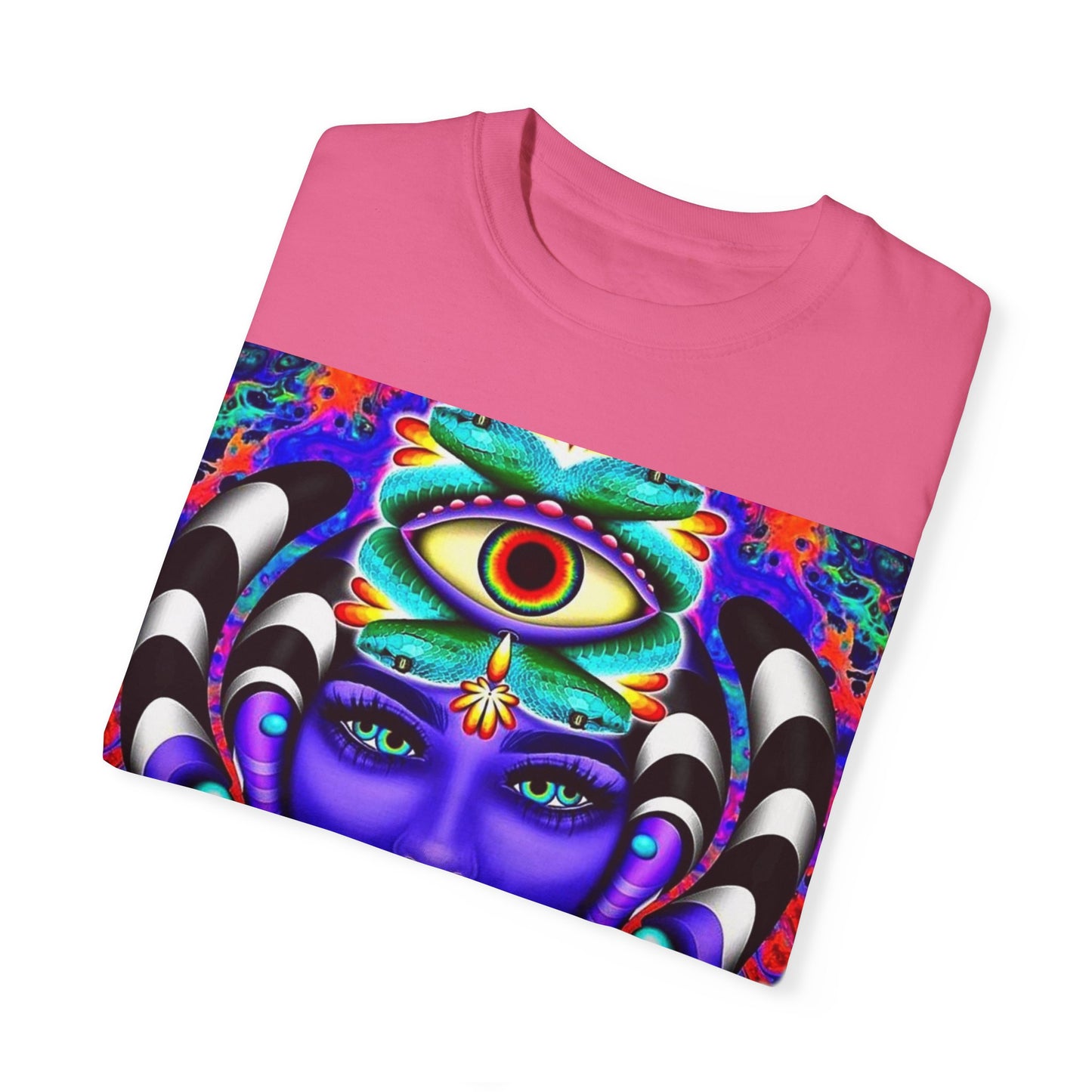 Psychedelic Goddess Unisex T-Shirt - Colorful Spiritual Art Tee