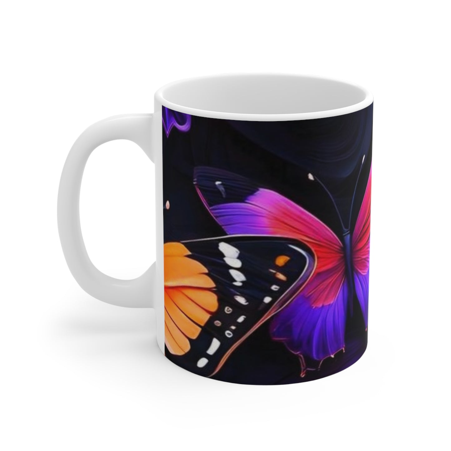 Colorful Butterfly Ceramic Mug - 11oz/15oz/20oz - Perfect for Nature Lovers