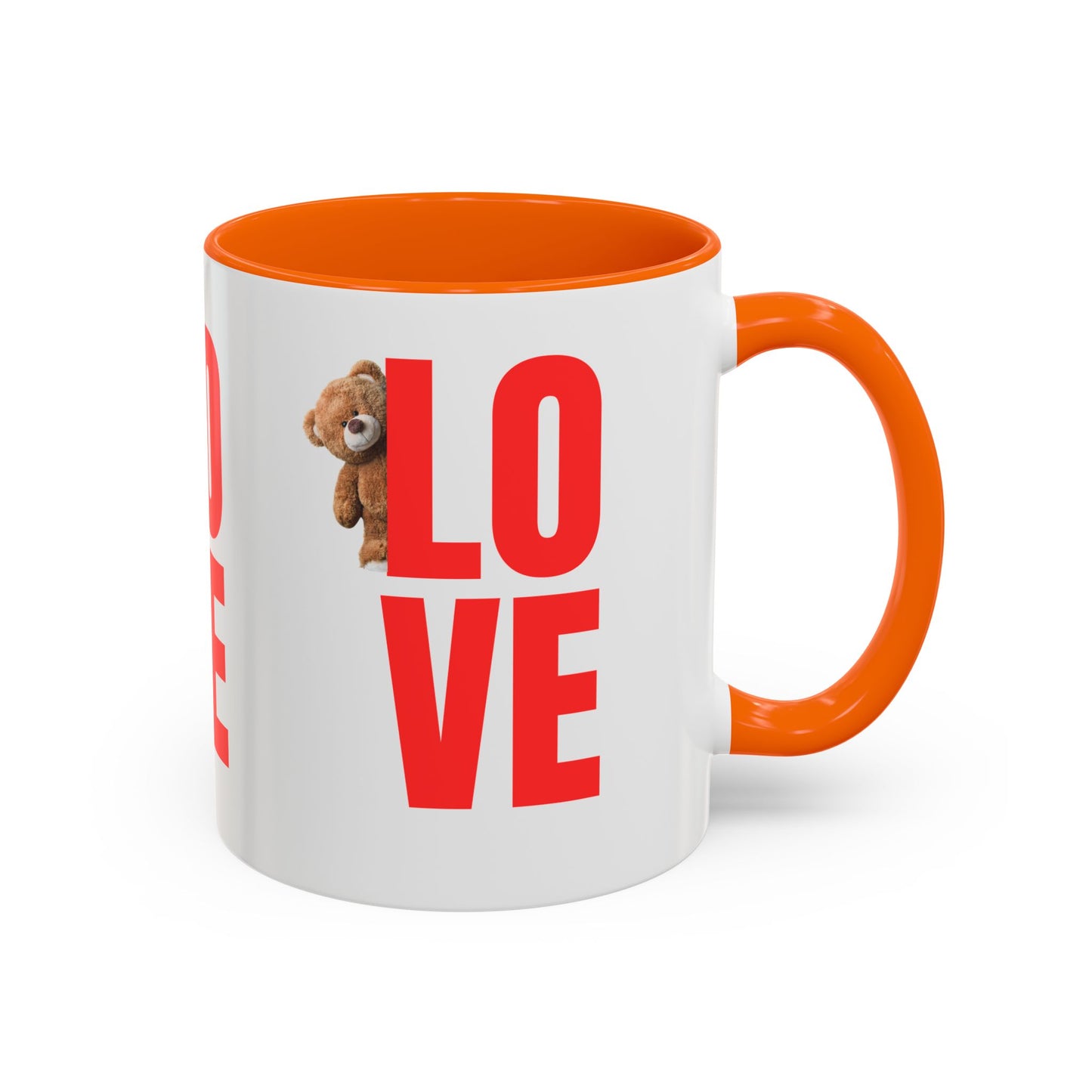 Personalized Love Teddy Bear Coffee Mug - Perfect Gift for Valentine's Day & Special Occasions