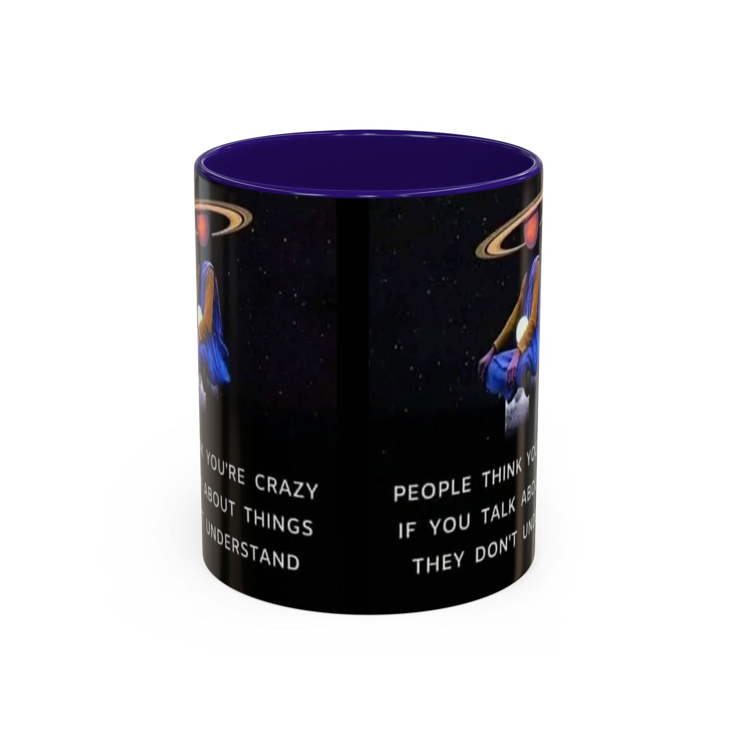 Cosmic Quote Mug | Unique Inspirational Coffee Cup, Gift for Science Lovers, Office Humor, Fun Ceramic Drinkware, Geeky Present