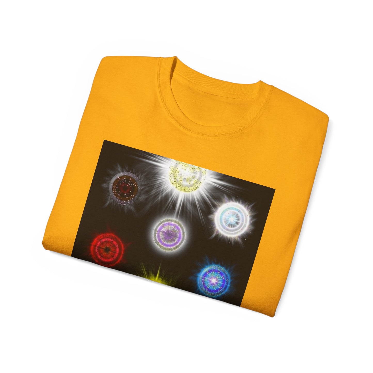 Chakra Energy Graphic Tee | Spiritual Apparel, Yoga Gift, Meditation Shirt, Colorful Unisex Wear, Gifts for Her & Him