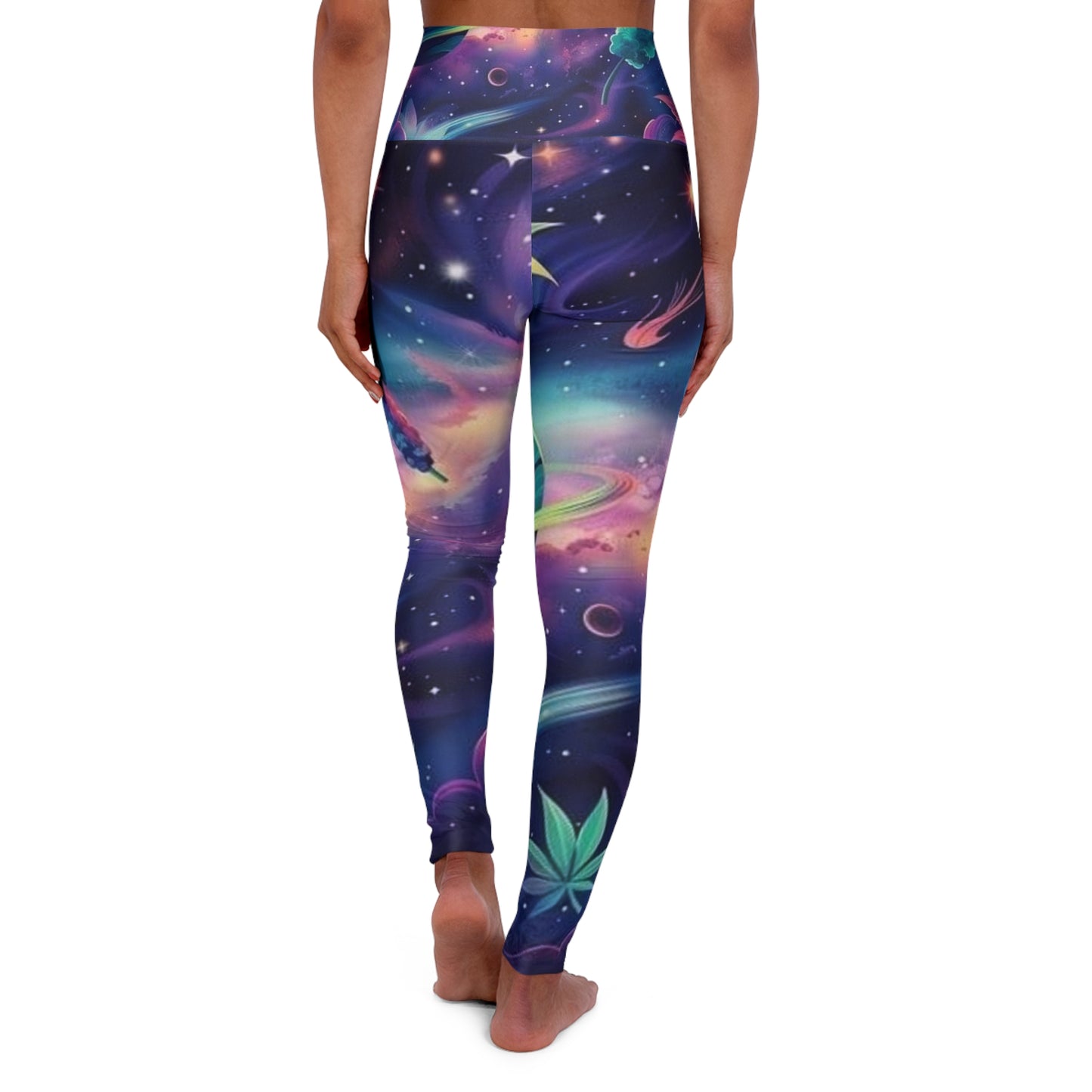 High Waisted Yoga Leggings (AOP)