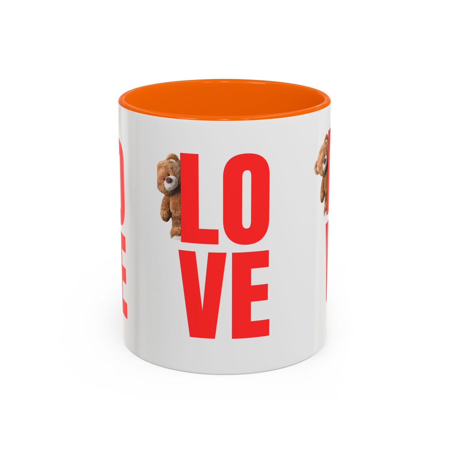 Personalized Love Teddy Bear Coffee Mug - Perfect Gift for Valentine's Day & Special Occasions