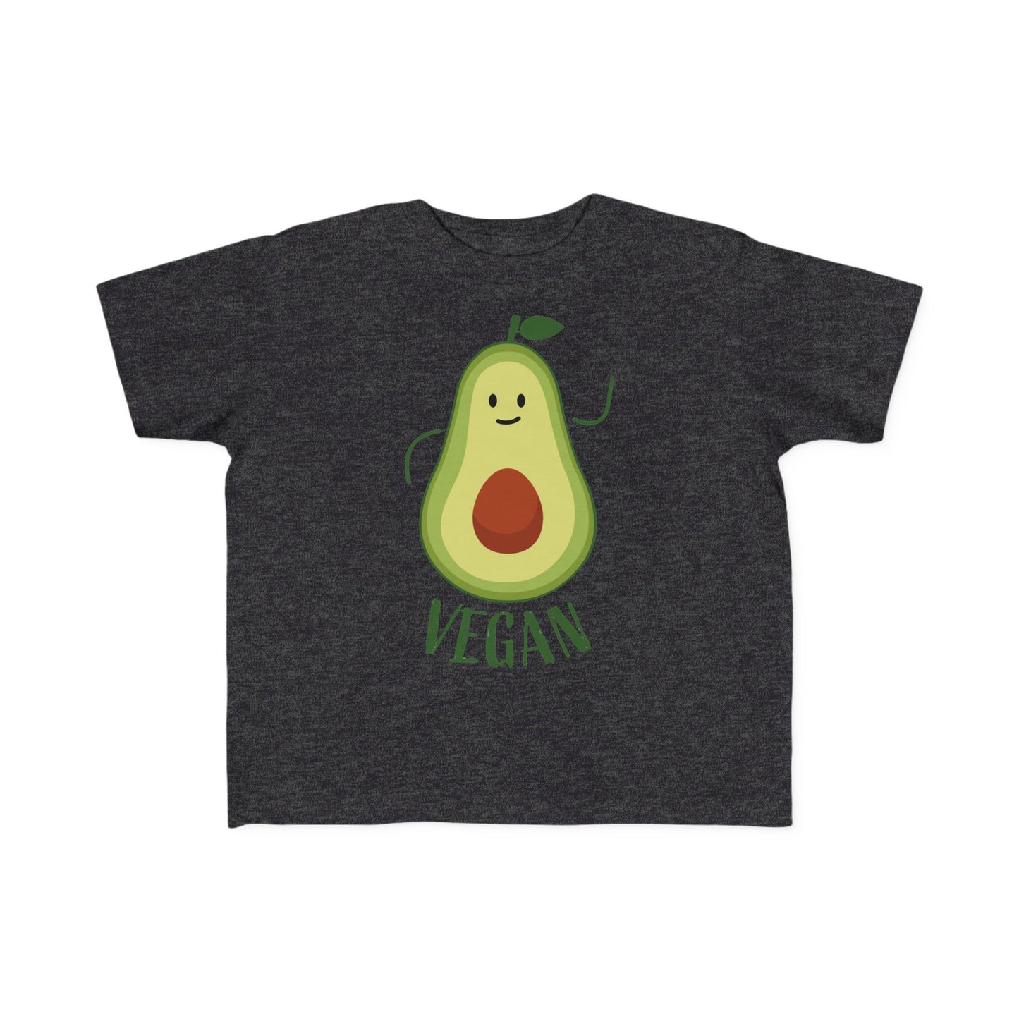 Cute Vegan Toddler Tee, Playful Avocado Shirt, Kid's Eco-Friendly T-Shirt, Gift for Vegan Families, Fun Everyday Wear