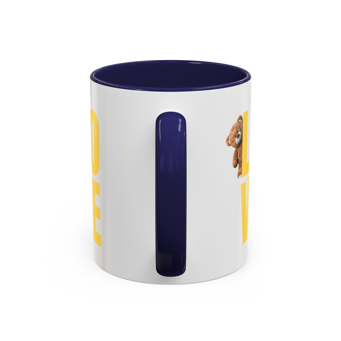 Love Bear Accent Coffee Mug - Perfect for Gifting on Holidays and Celebrations