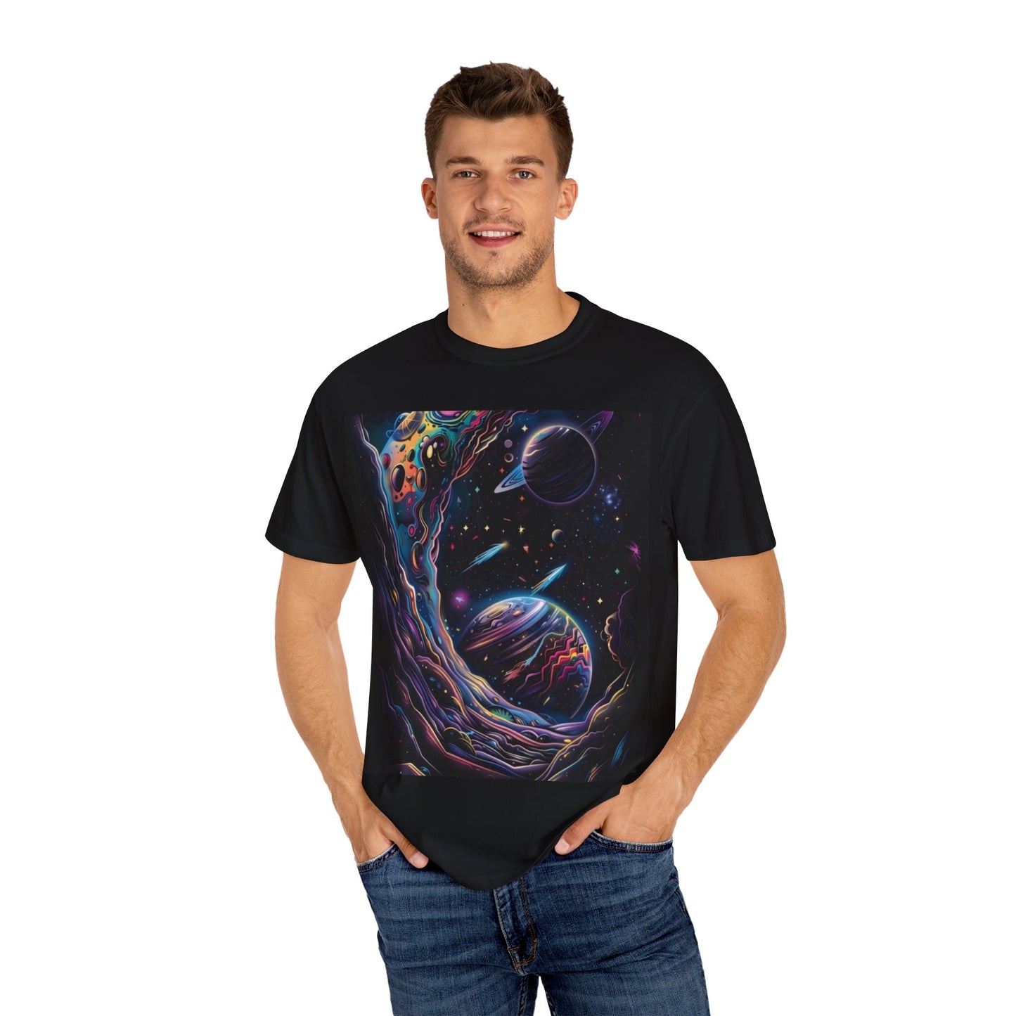 Alien Abduction Unisex T-Shirt, Funky Graphic Tee, Space Theme Shirt, Unique Gift for Sci-Fi Lovers, Perfect for Parties, UFO Enthusiasts