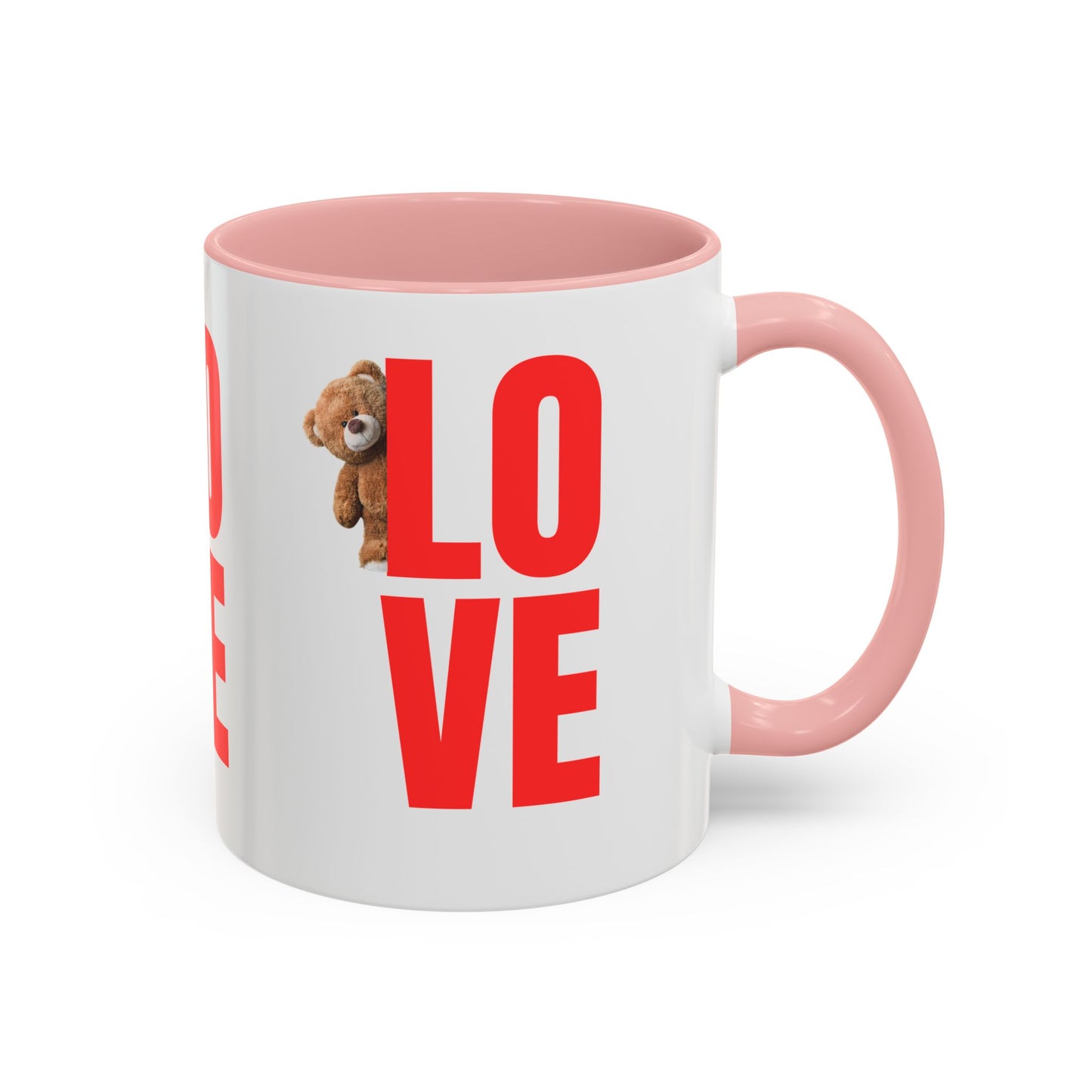 Personalized Love Teddy Bear Coffee Mug - Perfect Gift for Valentine's Day & Special Occasions