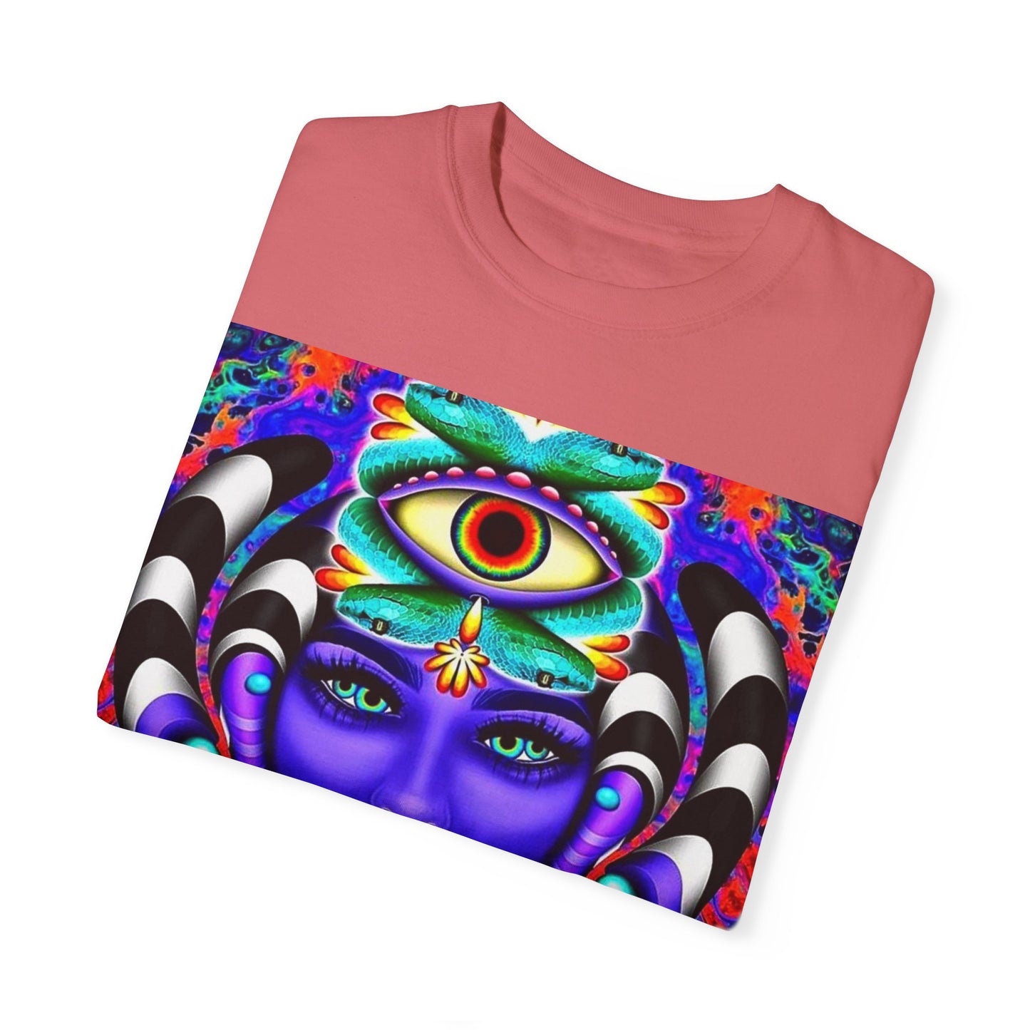 Psychedelic Goddess Unisex T-Shirt - Colorful Spiritual Art Tee