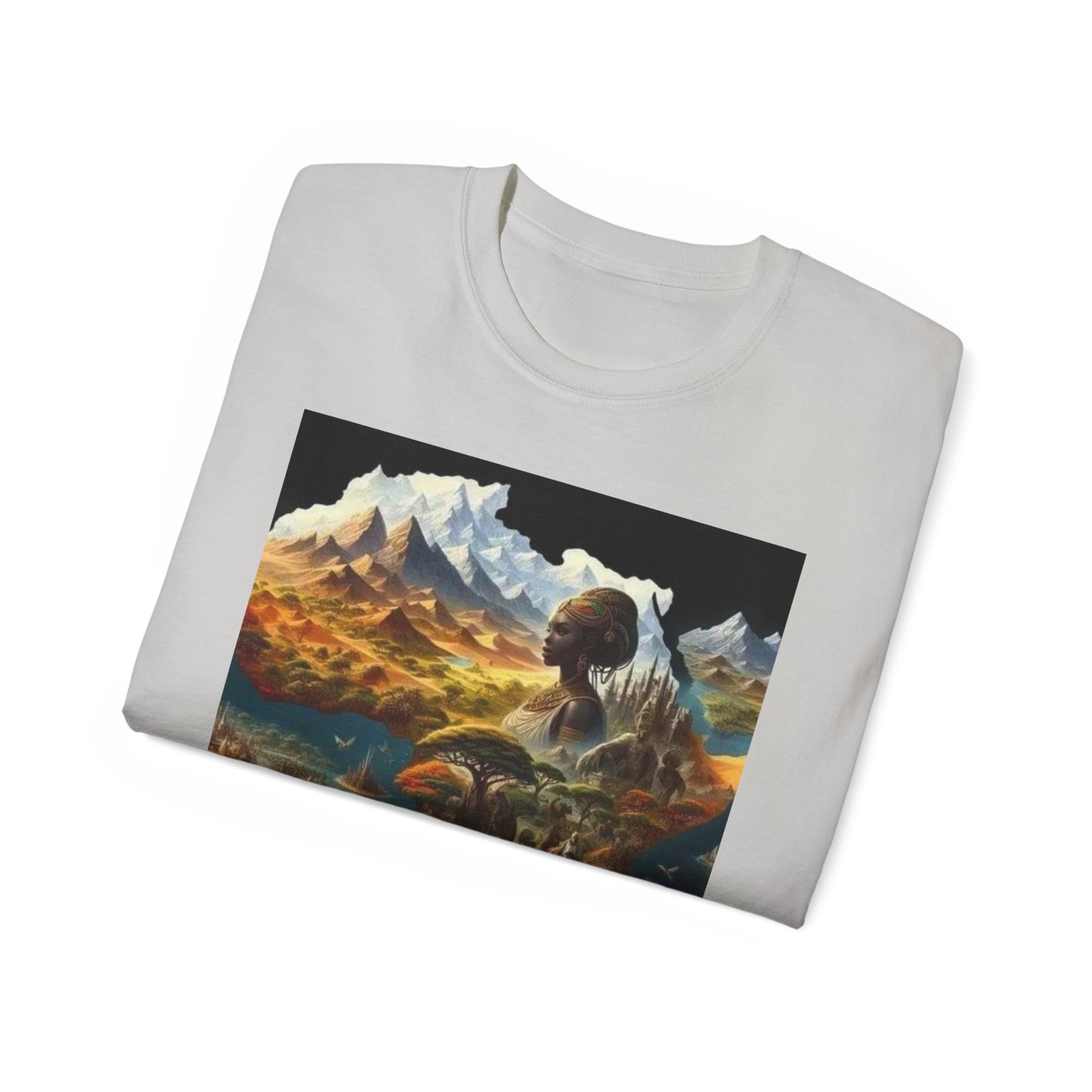 Dreamy Landscape Tee, Artistic Cotton T-Shirt, Nature Lovers Gift, Adventure Apparel, Gift for Travelers, Unique Graphic Tee