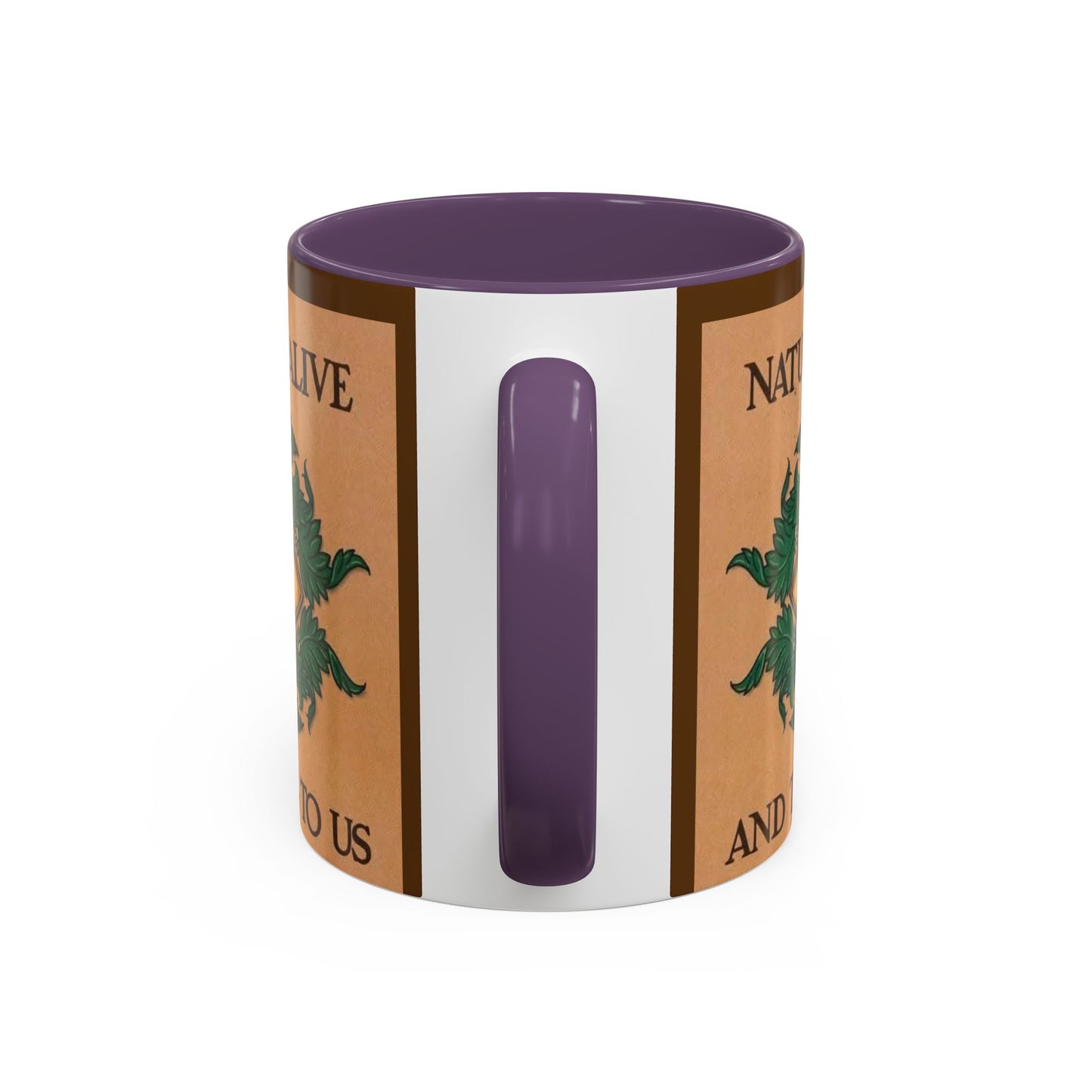 Nature-Inspired Accent Coffee Mug, Eco-Friendly Gift, Eye-Catching Design, Perfect for Nature Lovers, Meditation, Self-Care