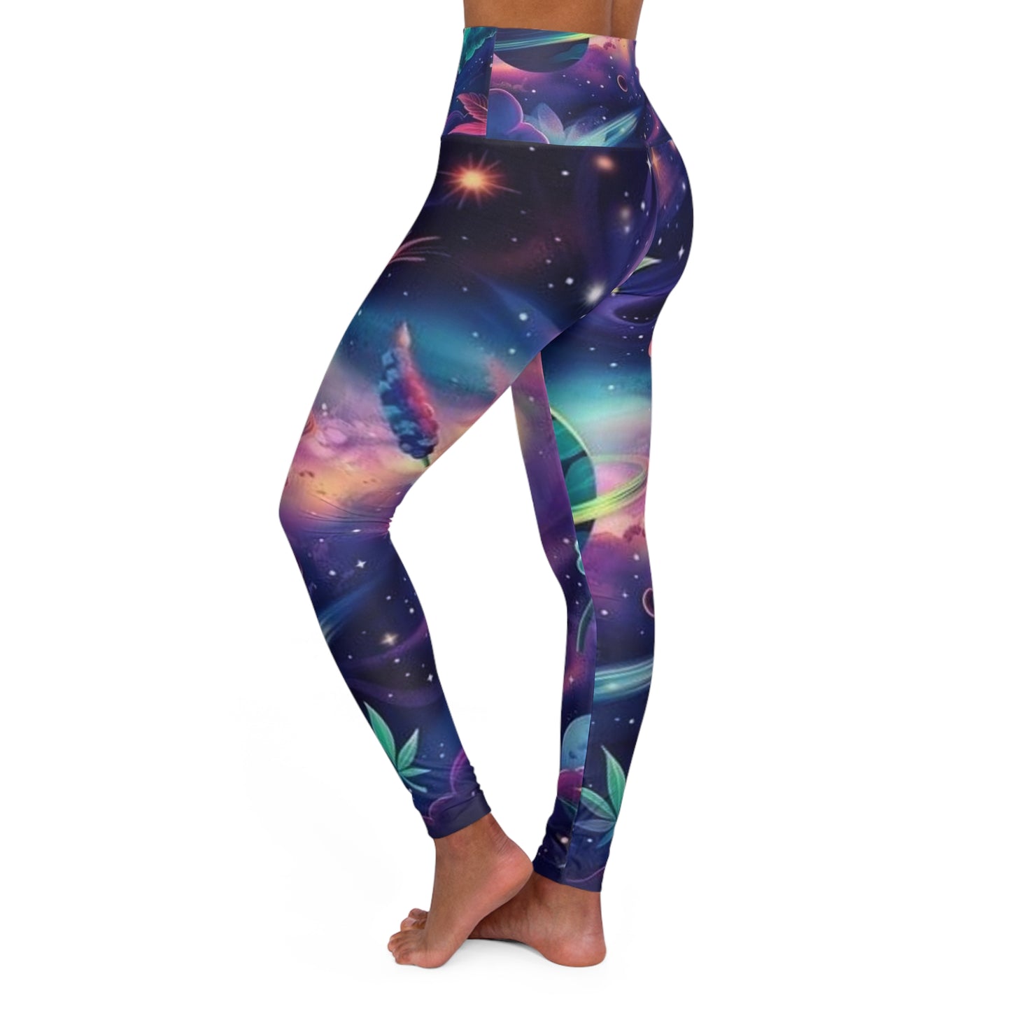 High Waisted Yoga Leggings (AOP)