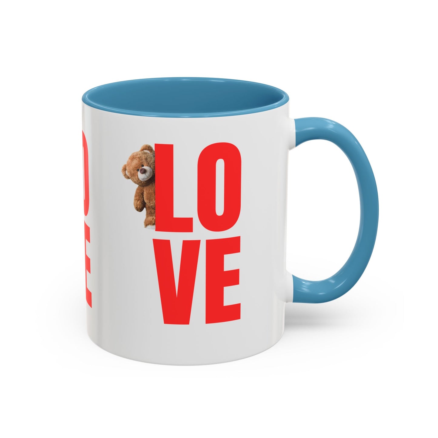 Personalized Love Teddy Bear Coffee Mug - Perfect Gift for Valentine's Day & Special Occasions