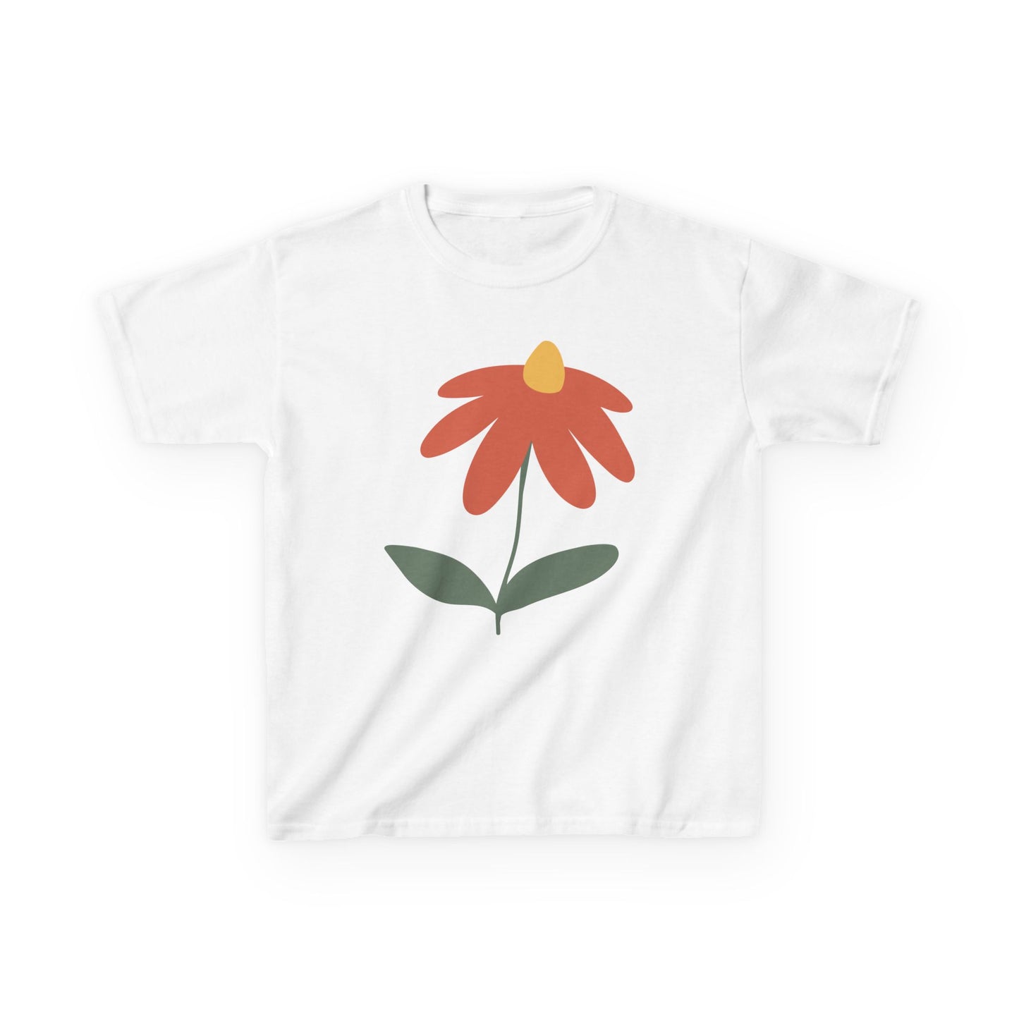 Kids Flower Power Tee - Playful Cotton T-Shirt for Summer Fun, Gift for Birthdays, Garden Parties, and Everyday Wear, Cute Kids Clothing